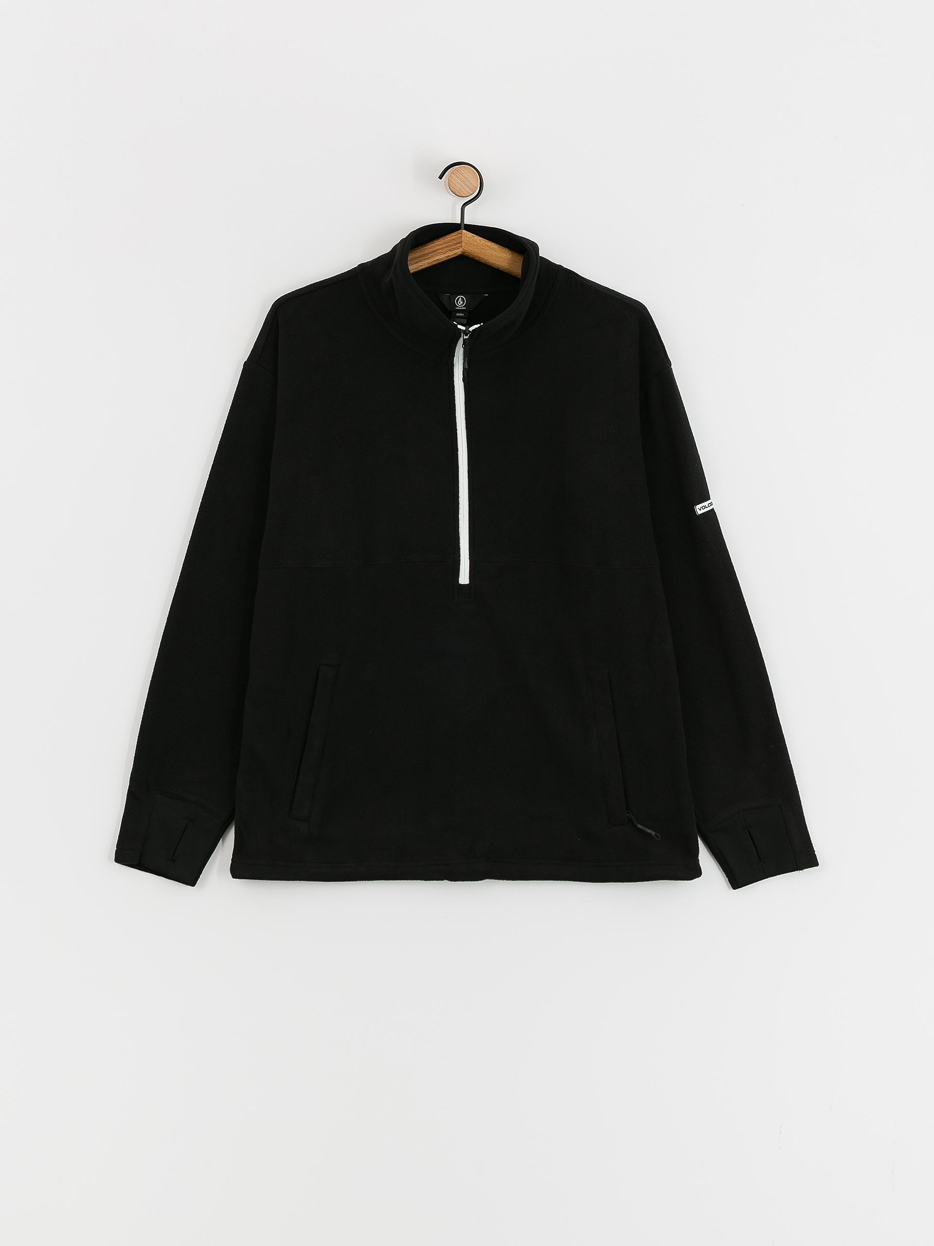 Pánska Termomikina Volcom Polar Mock 1/2 Zip (black)