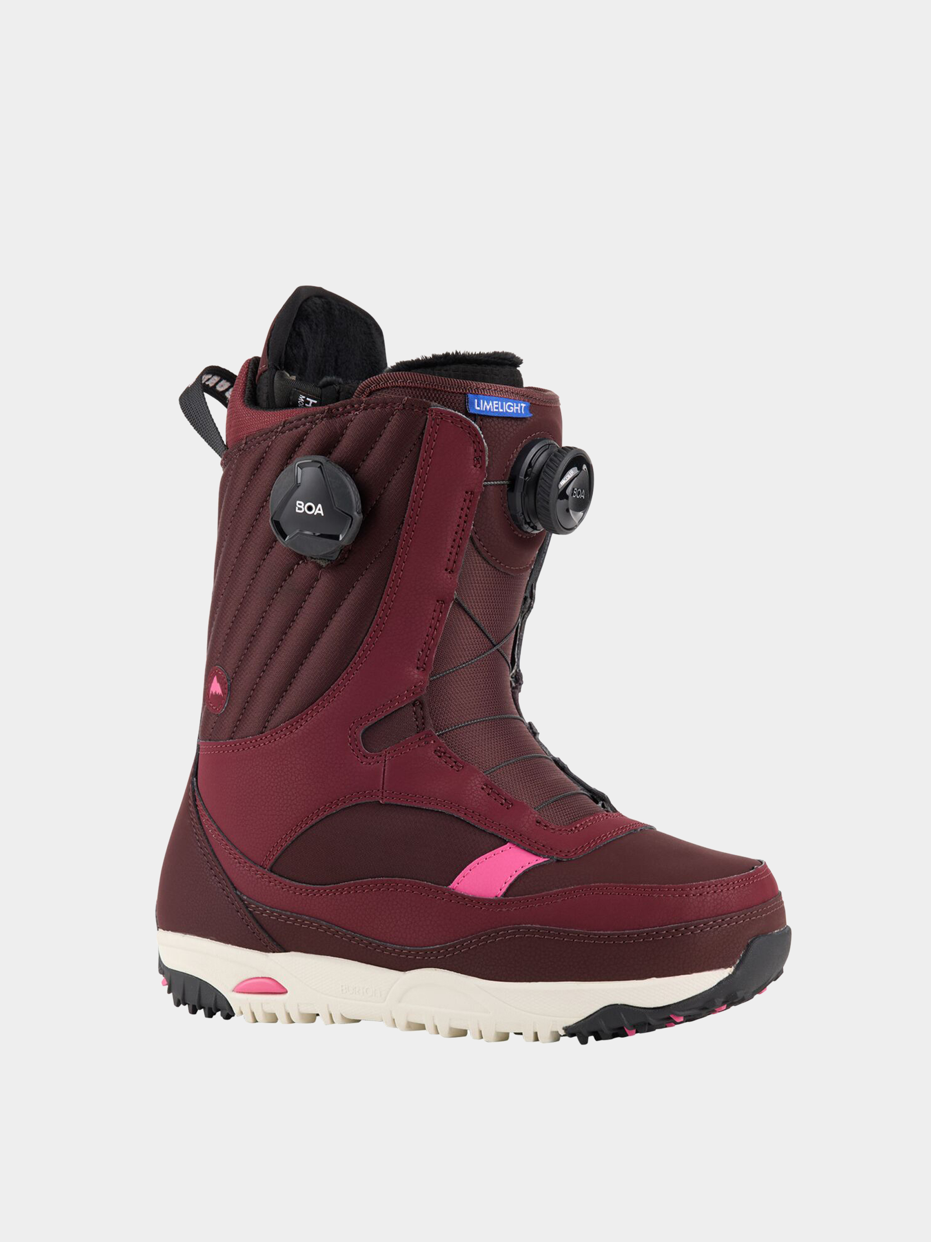 Dámske Obuv na snowboard Burton Limelight Boa (almandine/stout white)