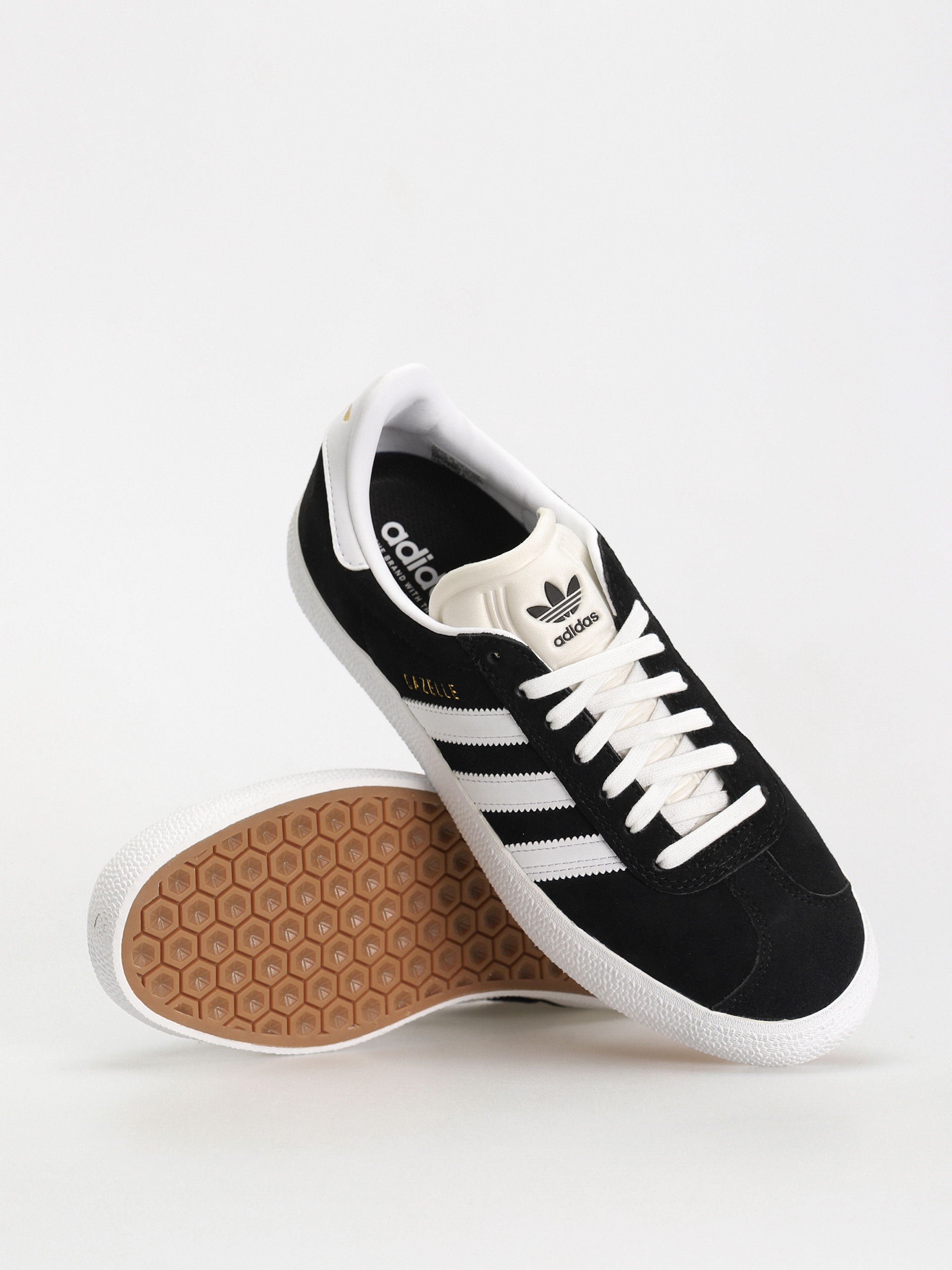 Topánky adidas Gazelle ADV (core black/cloud white/gold metallic)