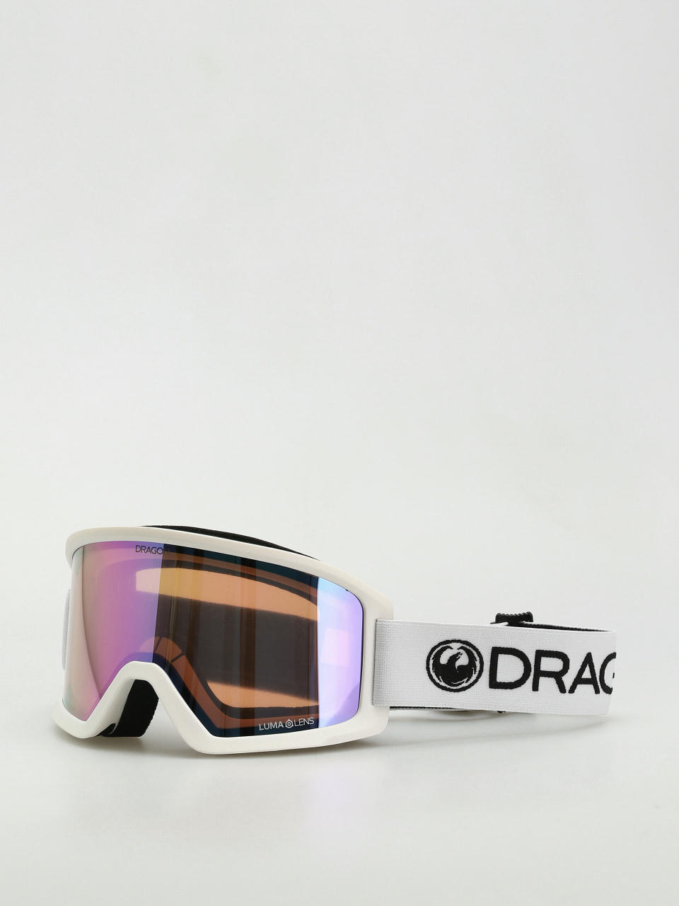 Snowboardové okuliare Dragon DX3 L OTG (white/lumalens pink ion)