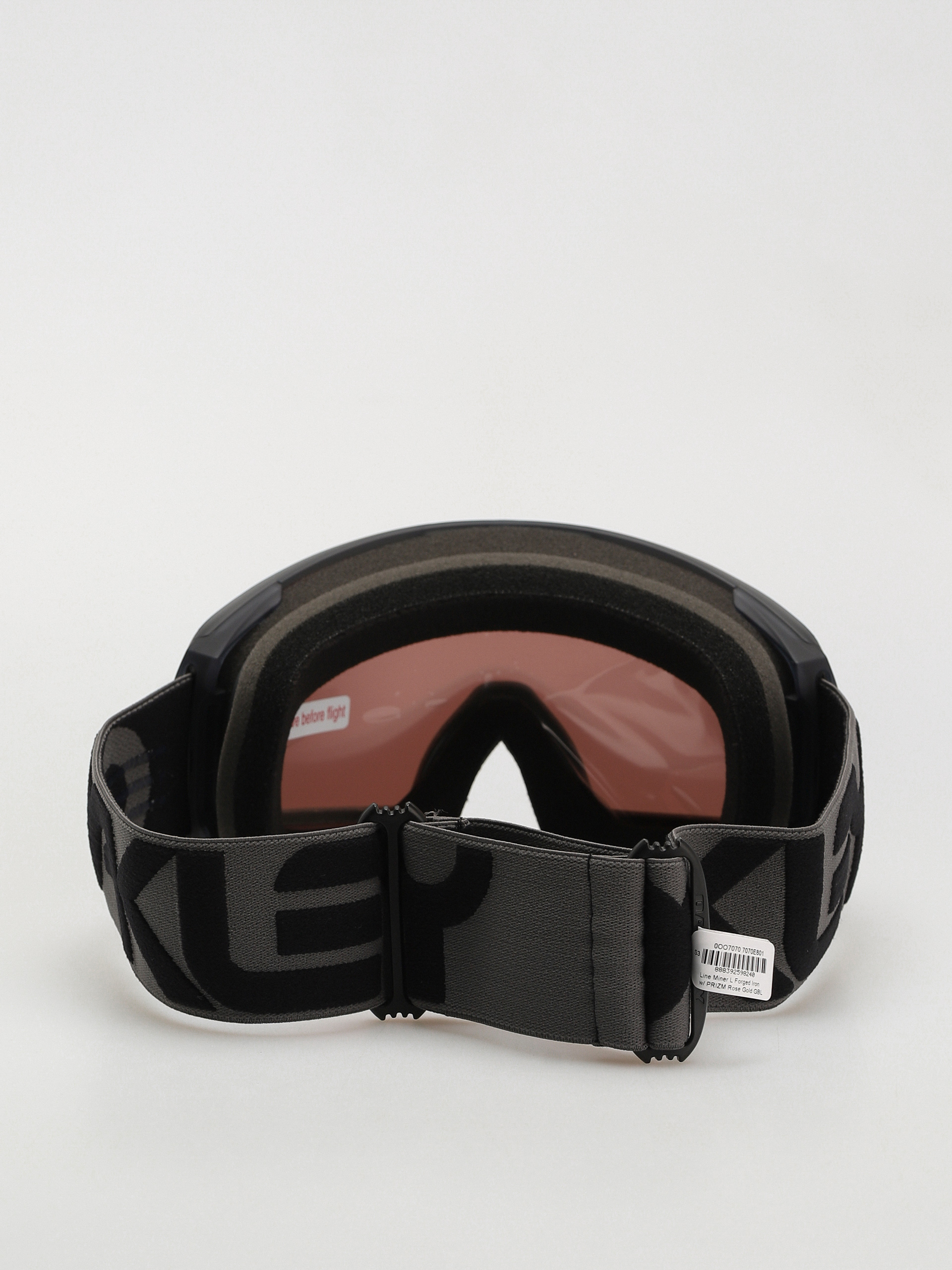 Snowboardové okuliare Oakley Line Miner L (matte b1b forged iron/prizm rose gold iridium)