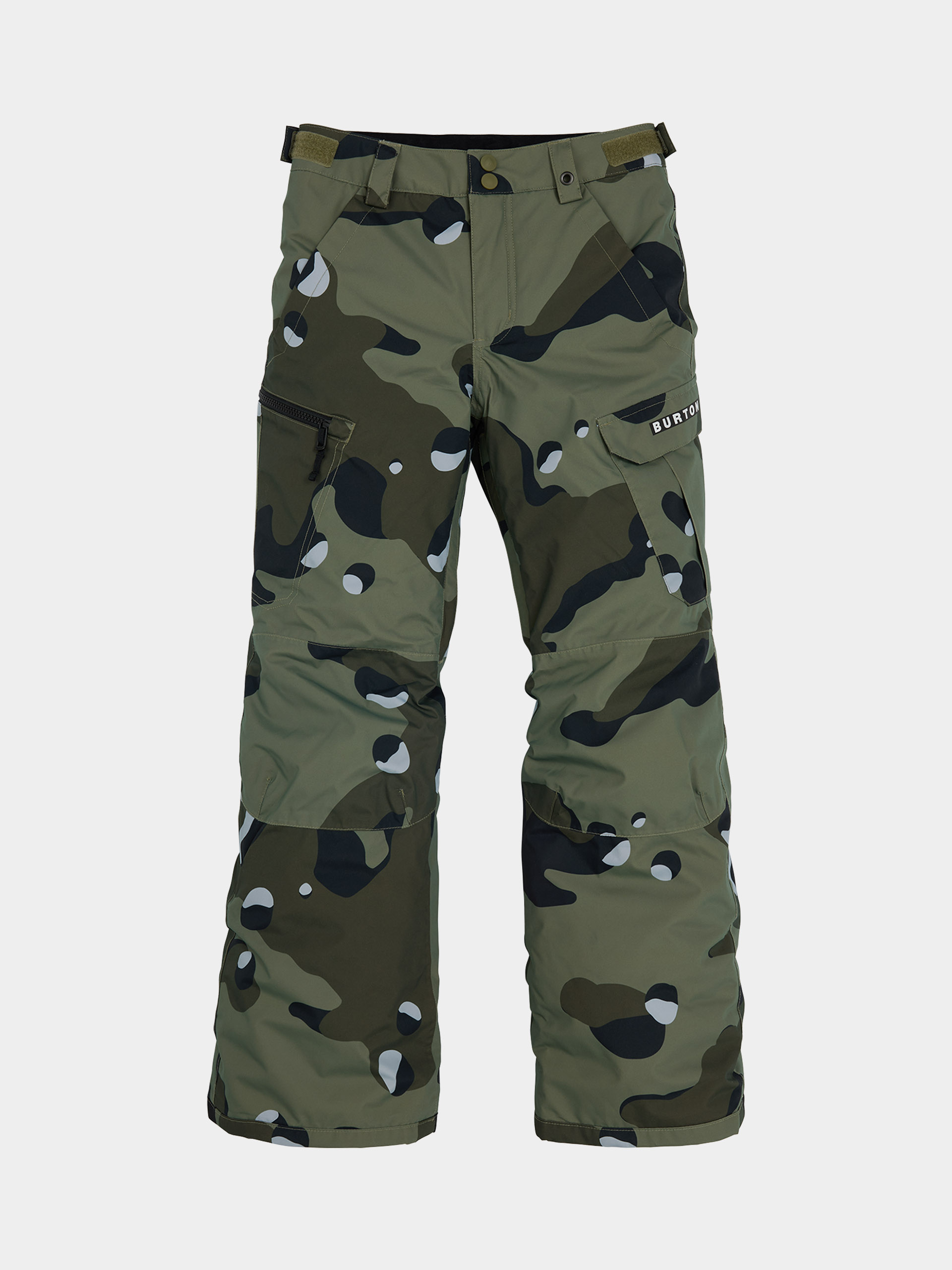 Snowboardové nohavice Burton Exile Cargo JR (forest moss cookie camo)