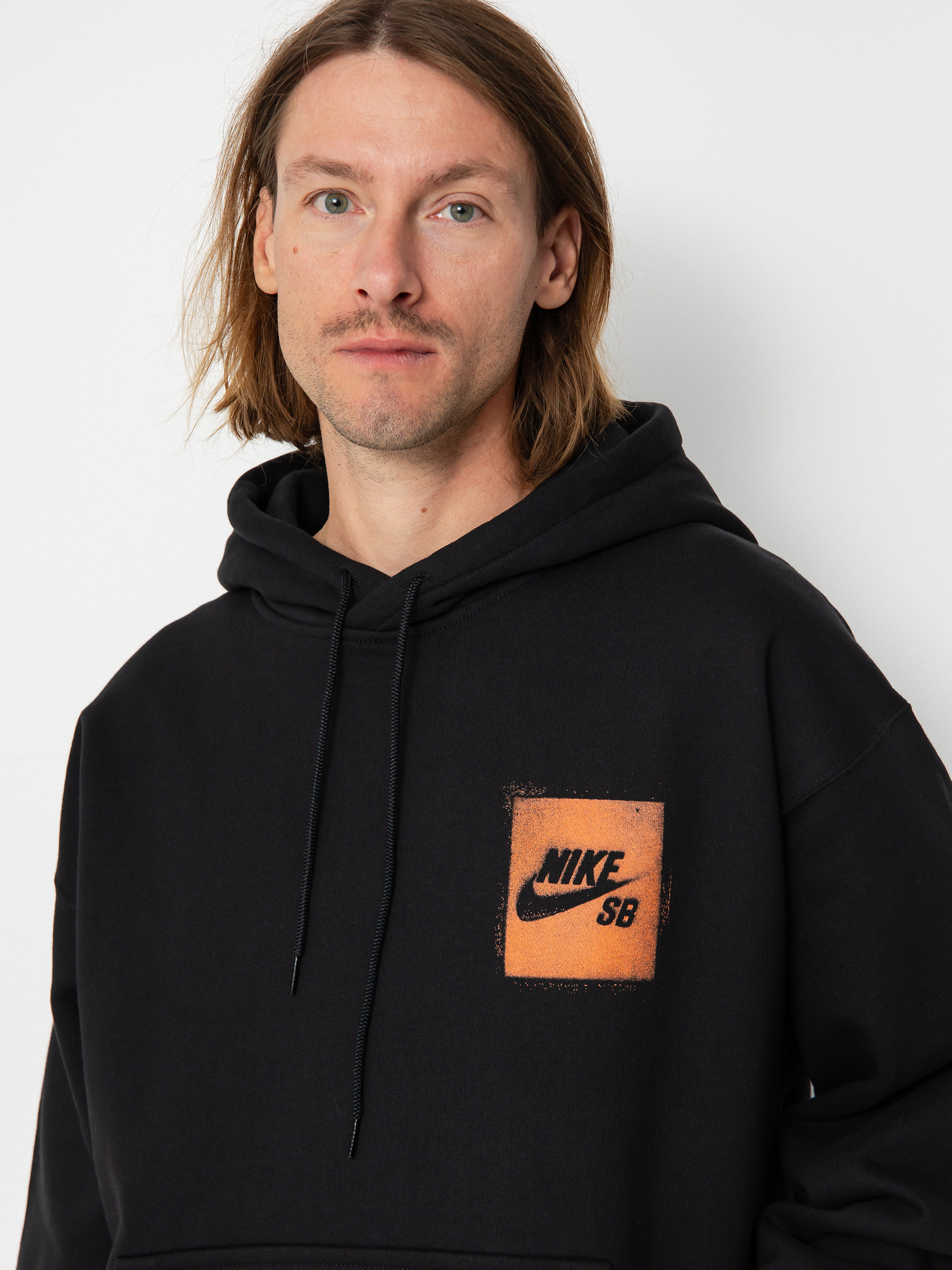 Mikina s kapucňou Nike SB Stencil HD (black)