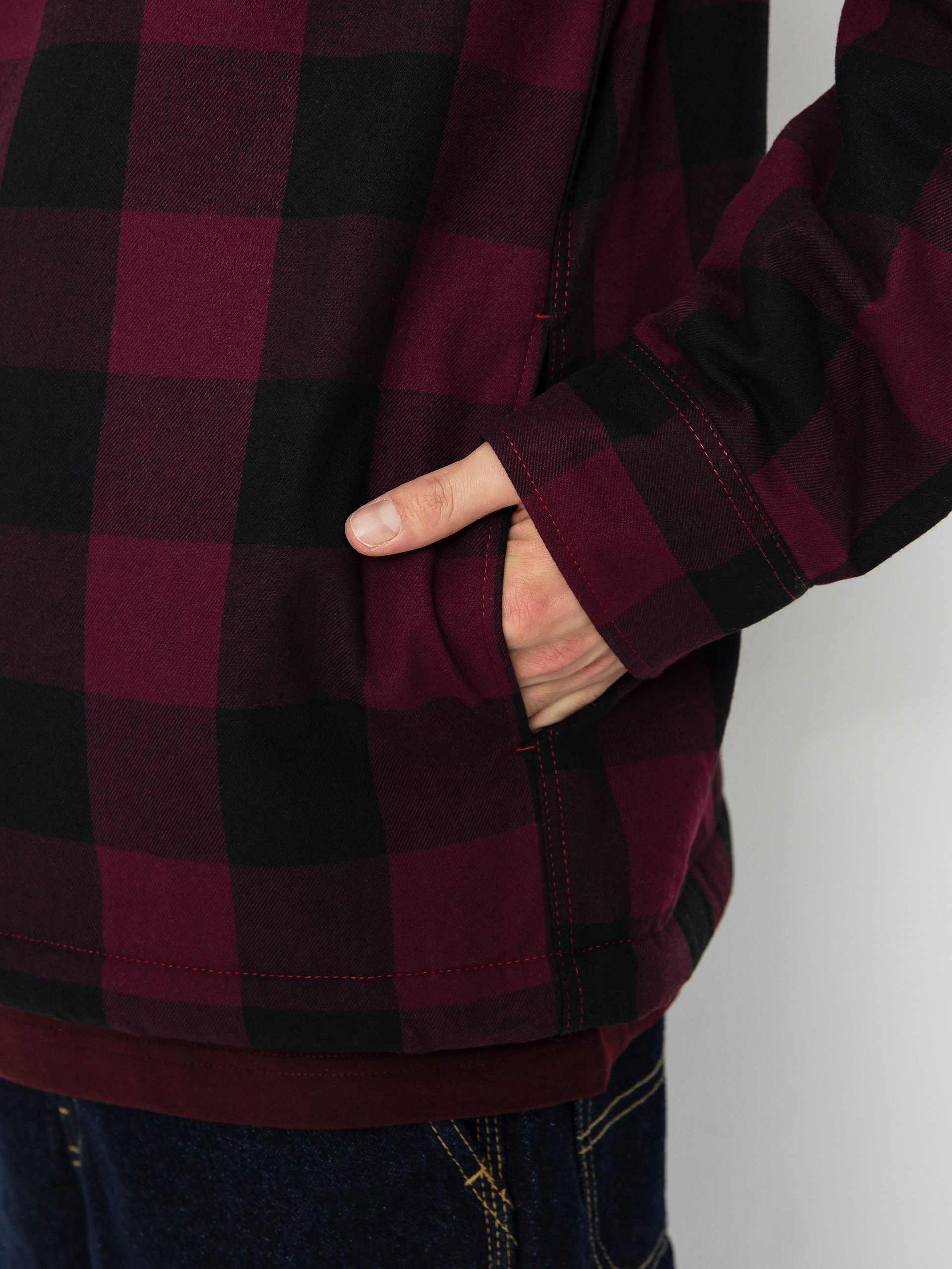 Košeľa Dickies Lined Sacramento (maroon)