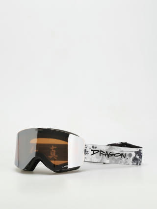 Snowboardové okuliare Dragon R1 OTG (bushido/lumalens silver ion/lumalens light rose)