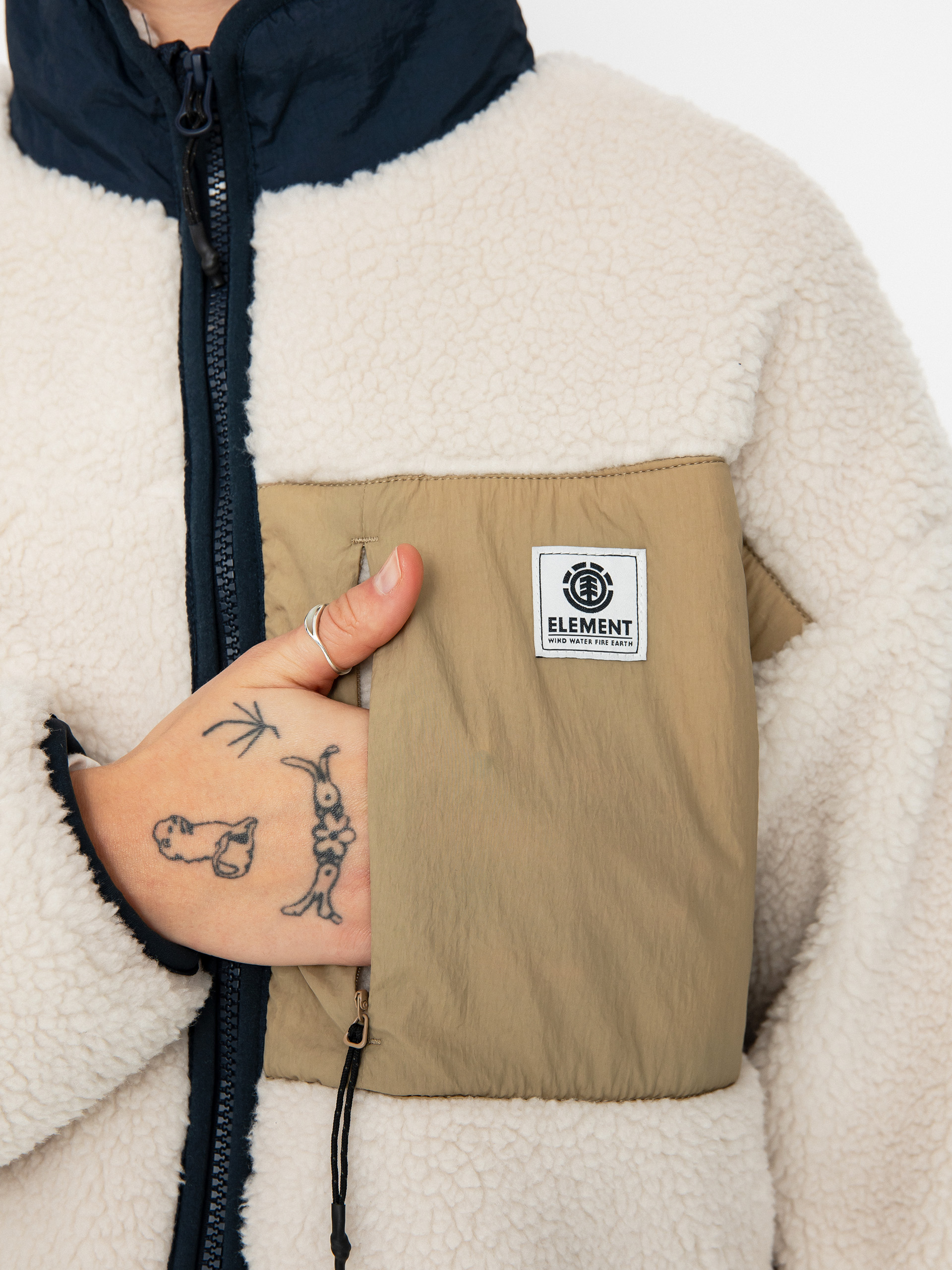 Bunda Element Oak Sherpa Wmn (egret)
