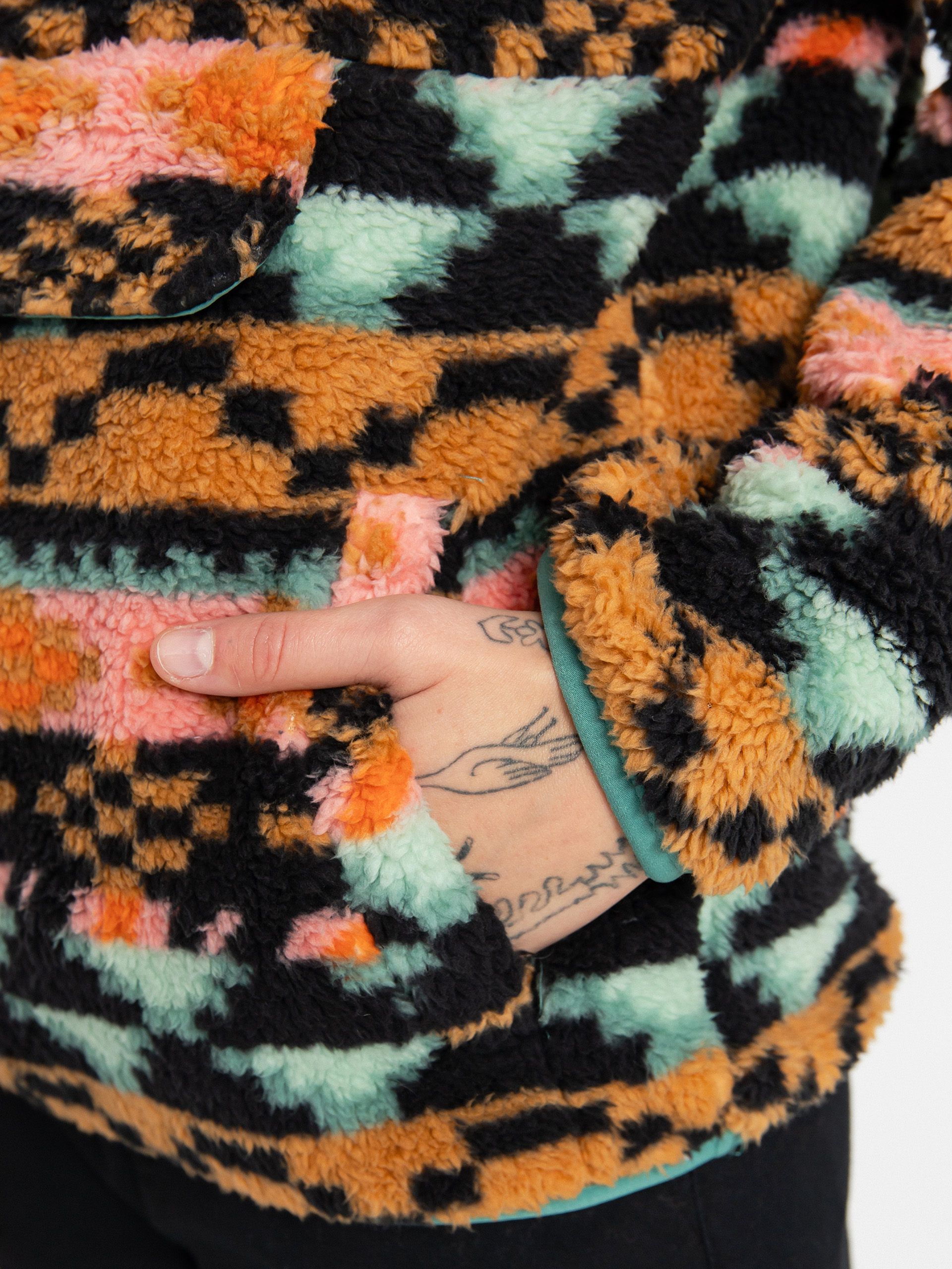 Dámsky Flisová mikina Billabong Switchback Pullover (black multi)