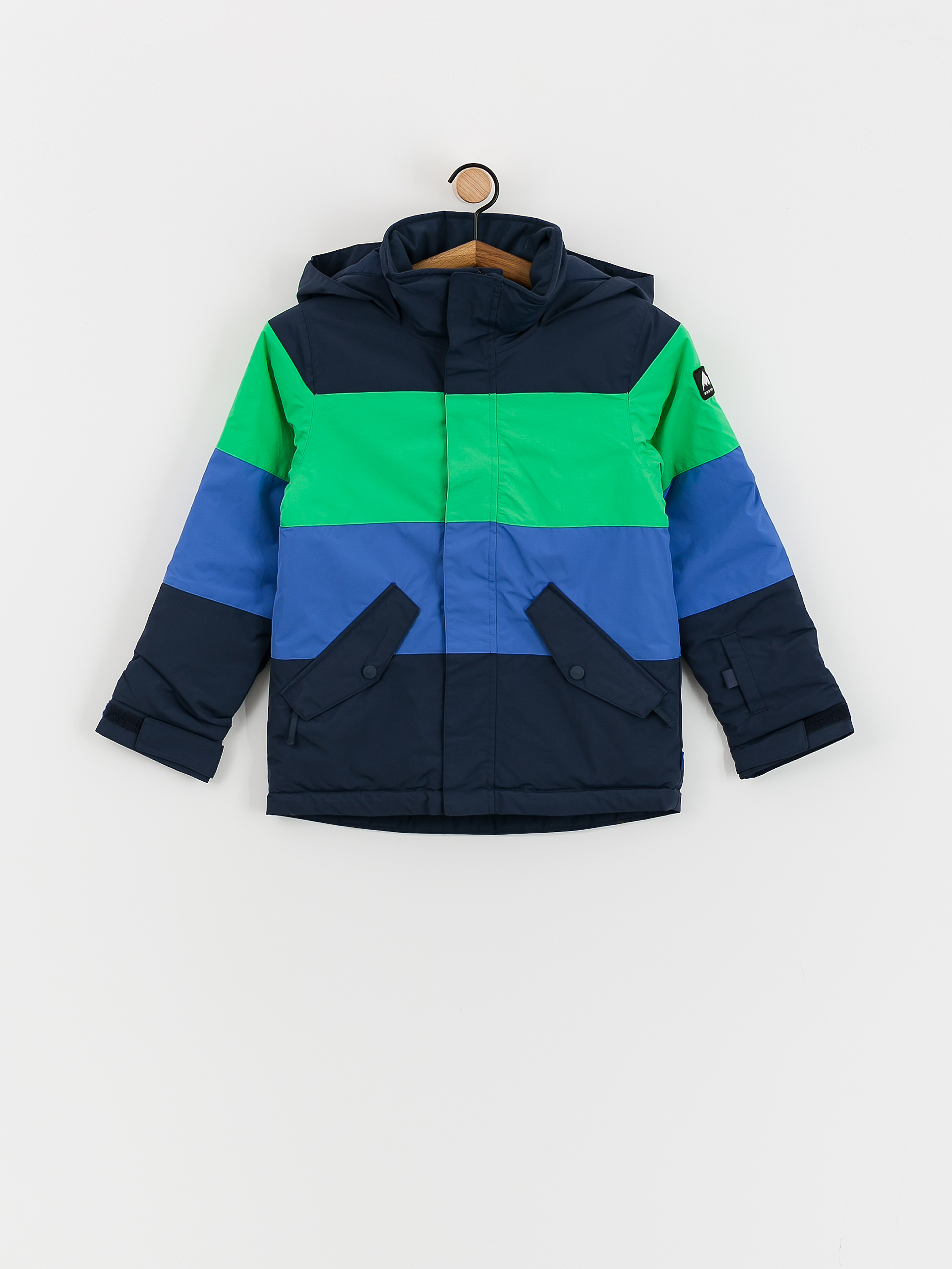 Snowboardová bunda Burton Symbol JR (dress blue/galaxy green/amparo blue)