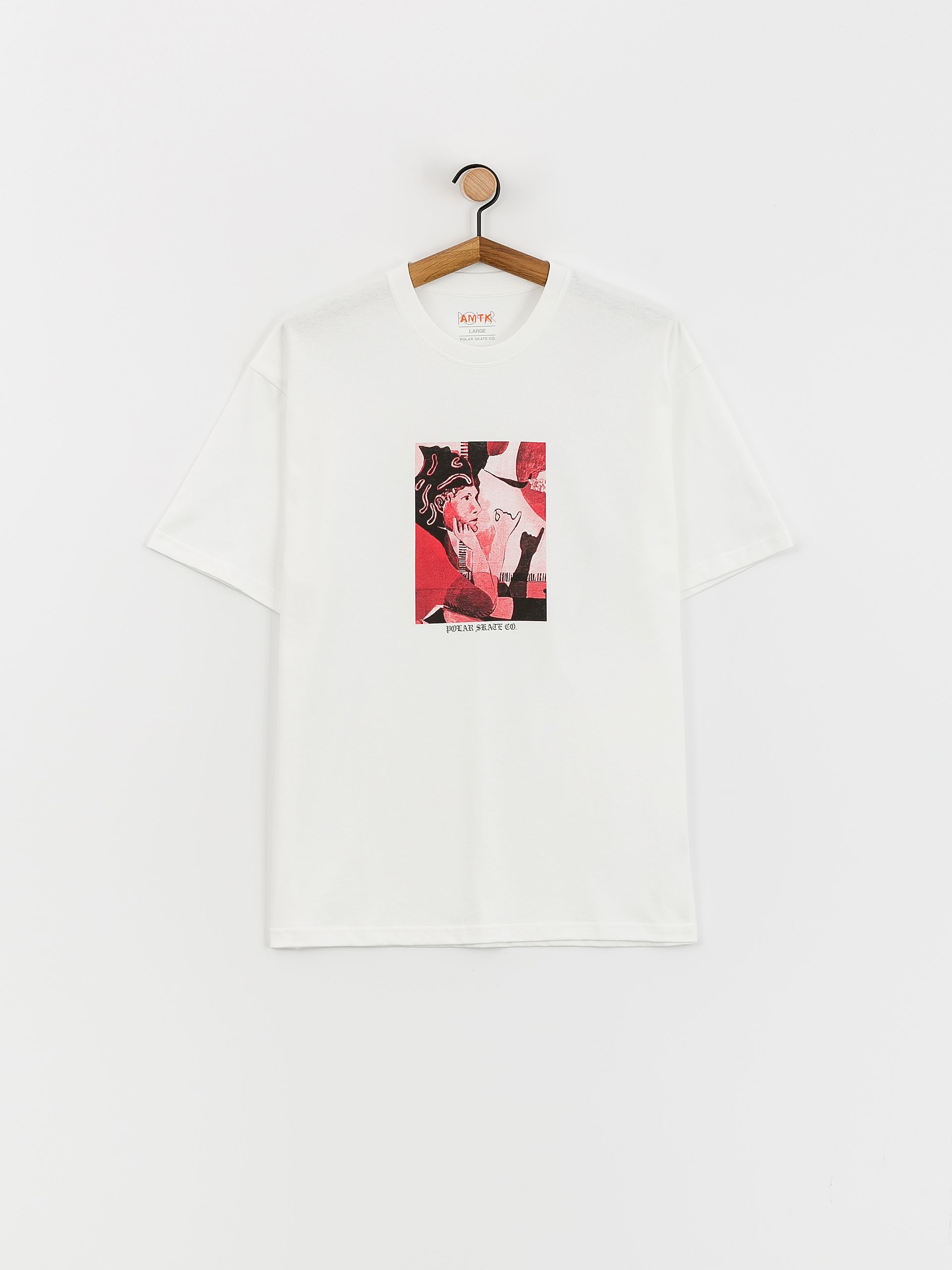 Tričko Polar Skate Contact (white)