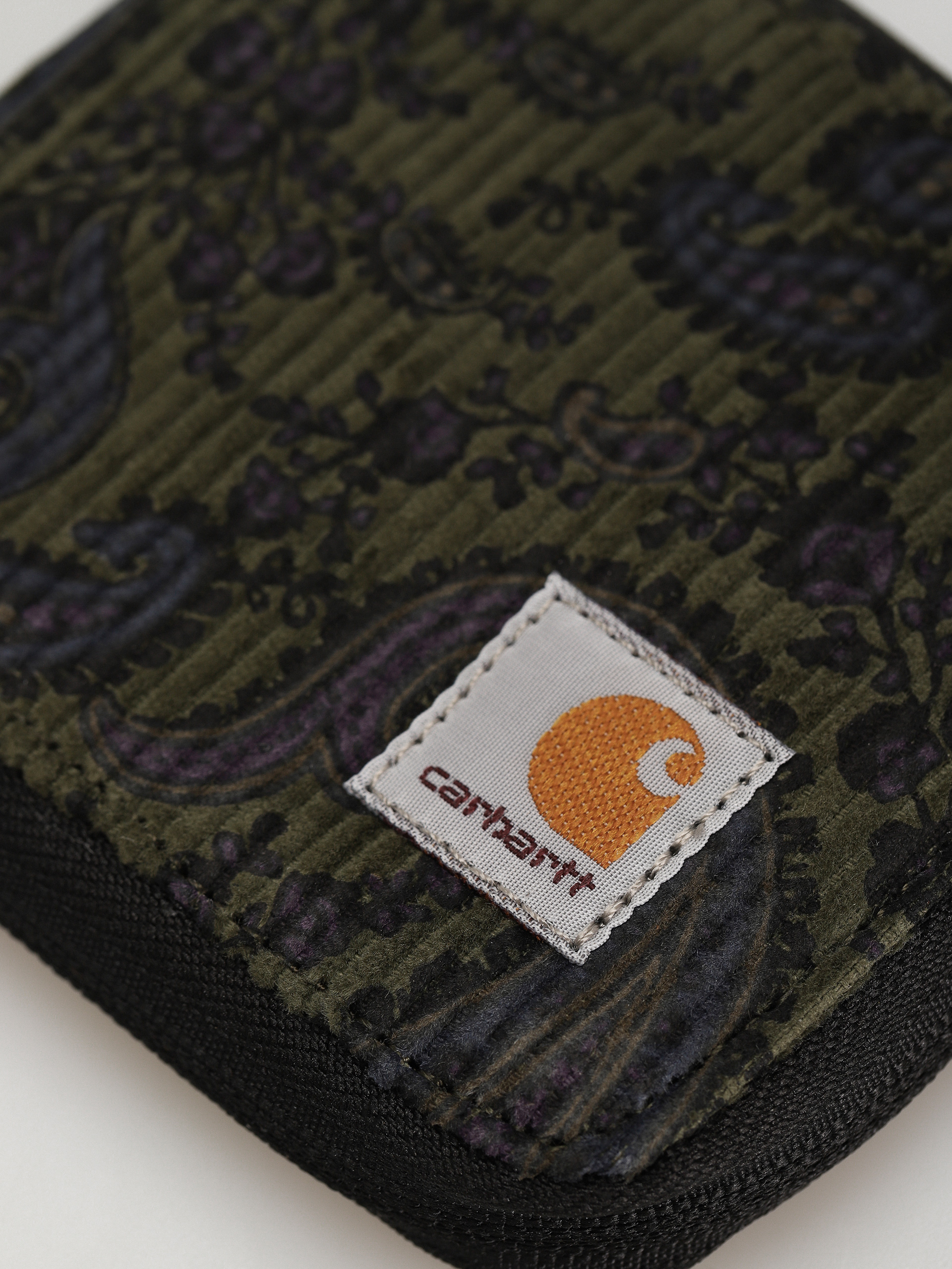 Peňaženka Carhartt WIP Flint Zip Wallet (paisley print plant)