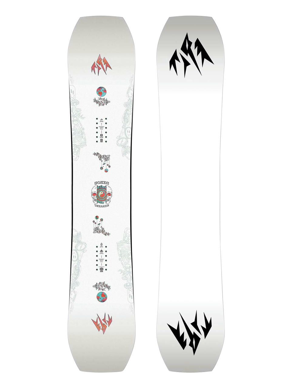 Snowboard Jones Snowboards Tweaker (white/black)