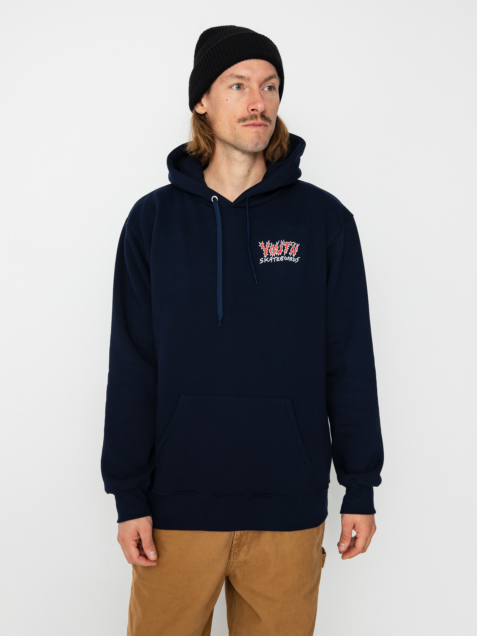 Mikina s kapucňou Youth Skateboards Bummers Logo HD (navy)