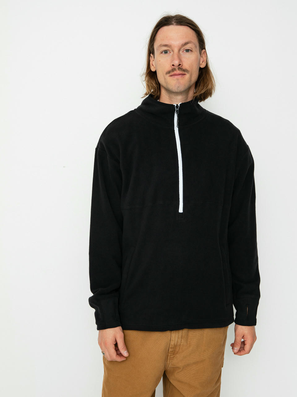 Pánska Termomikina Volcom Polar Mock 1/2 Zip (black)