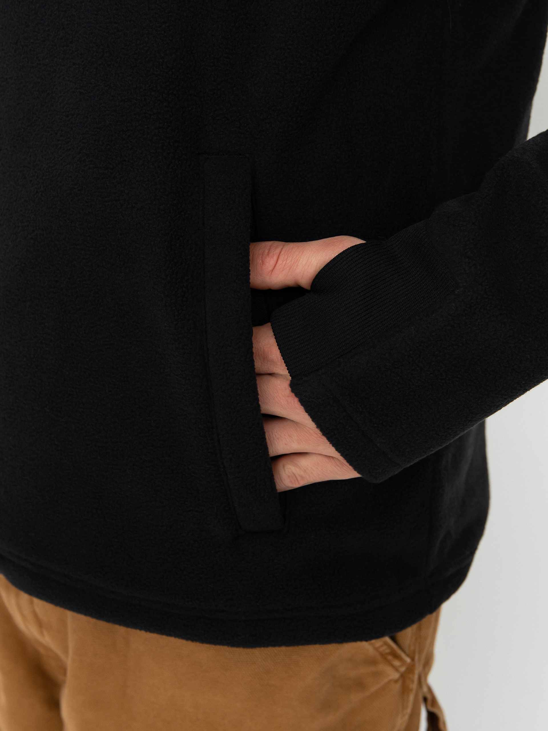 Pánska Termomikina Volcom Polar Mock 1/2 Zip (black)