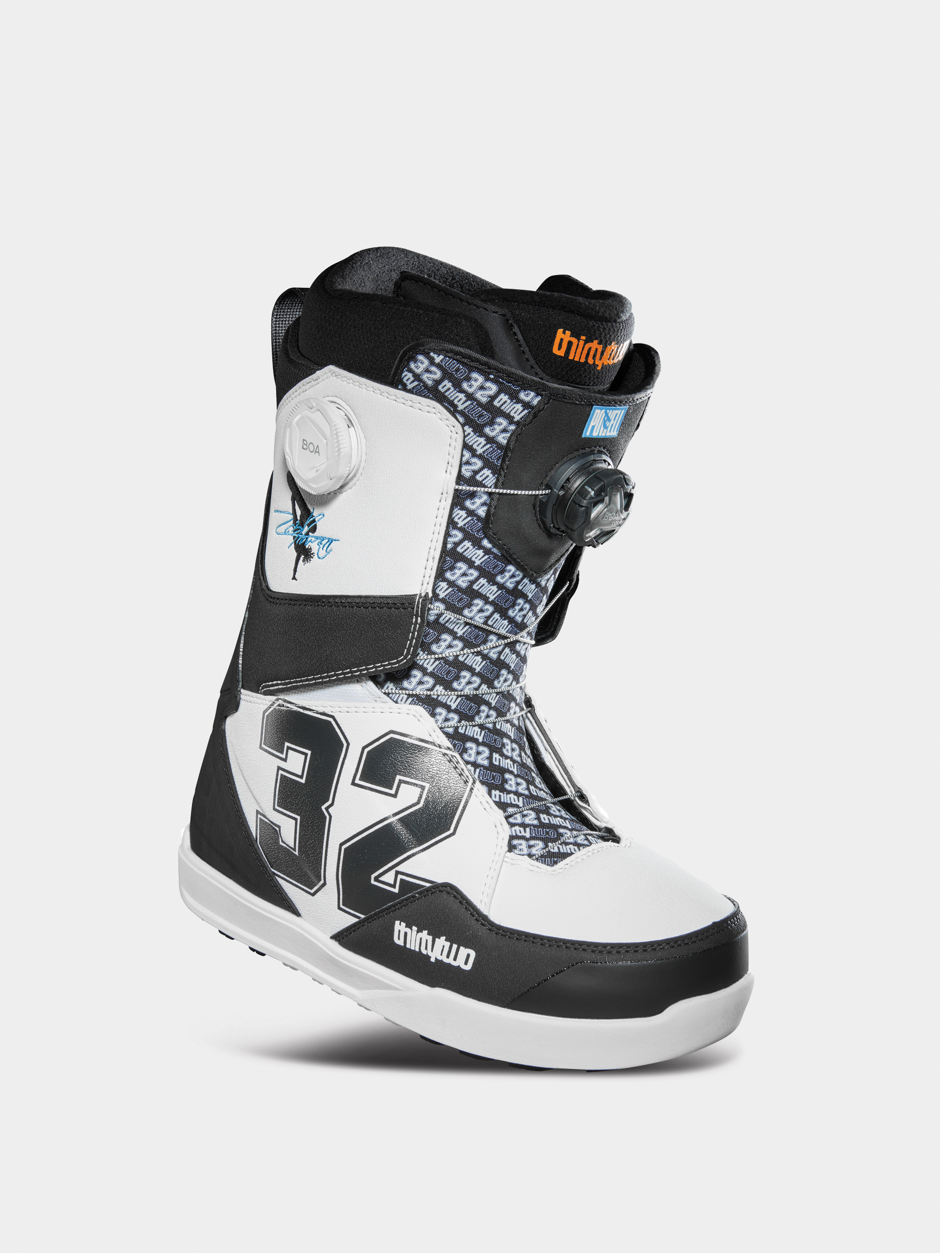 Pánske Obuv na snowboard ThirtyTwo Lashed Double Boa Powell (white/black)