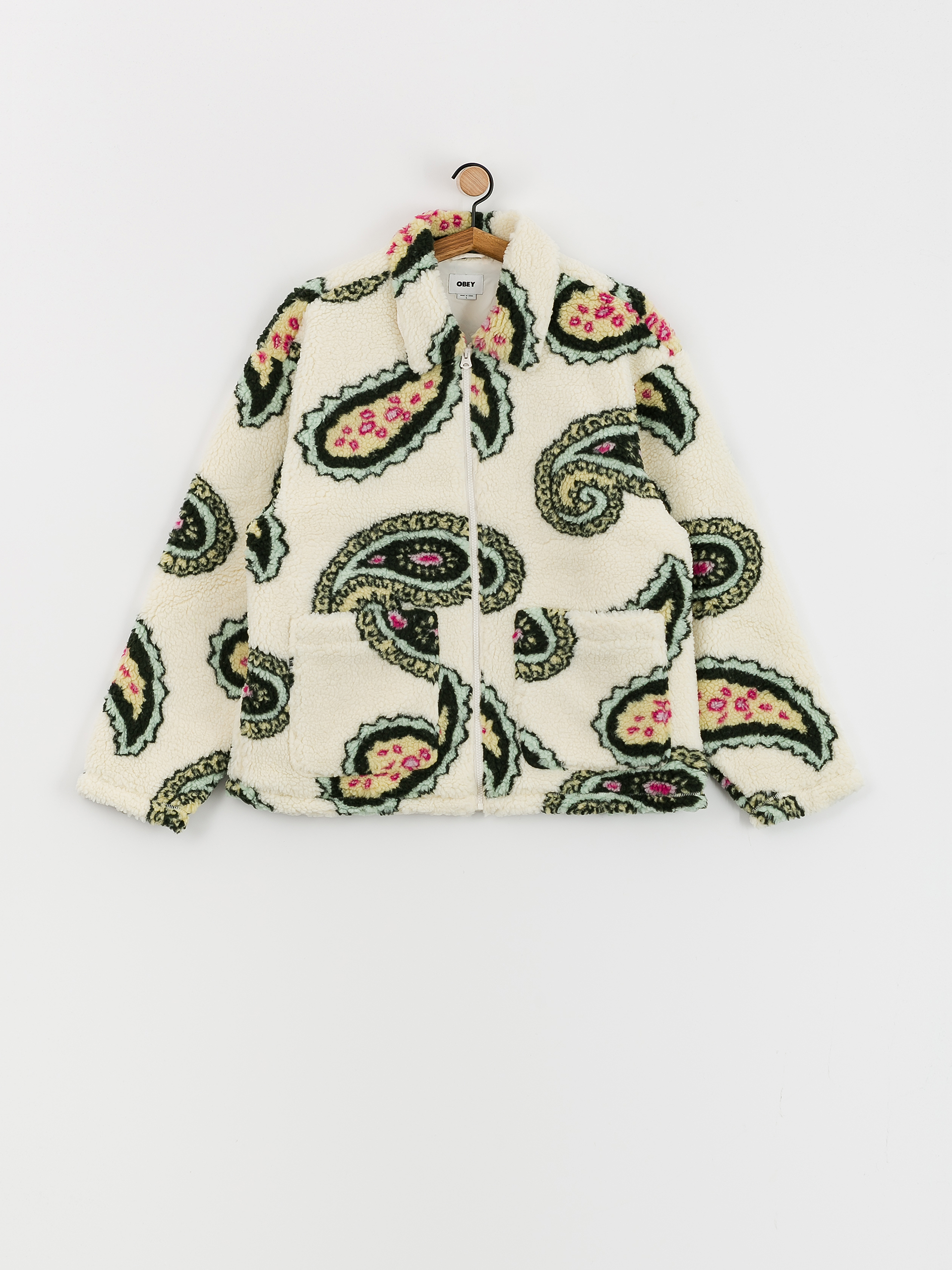 Bunda OBEY Paisley Sherpa (unbleached multi)