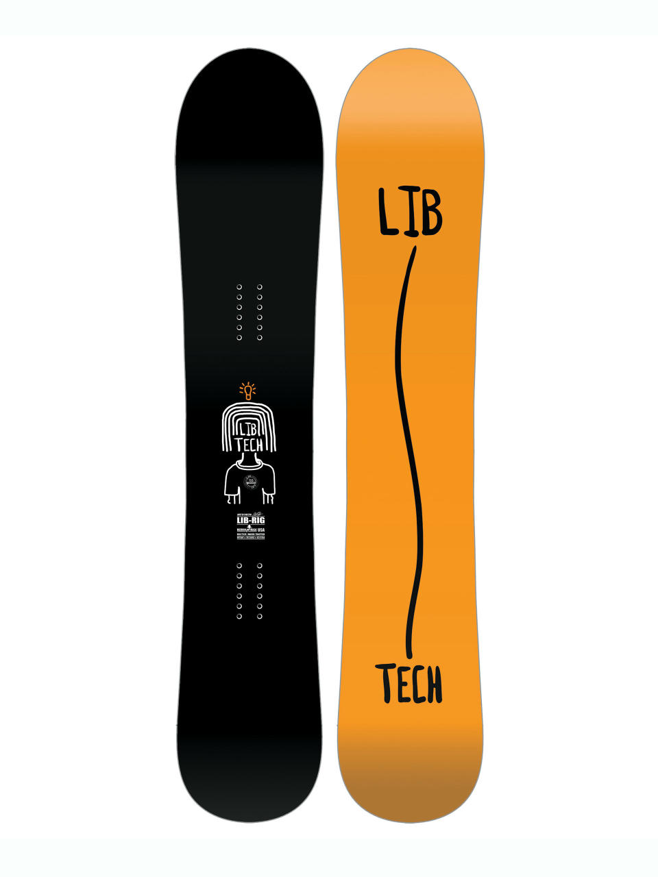 Pánska Snowboard Lib Tech Lib Rig (orange/black)