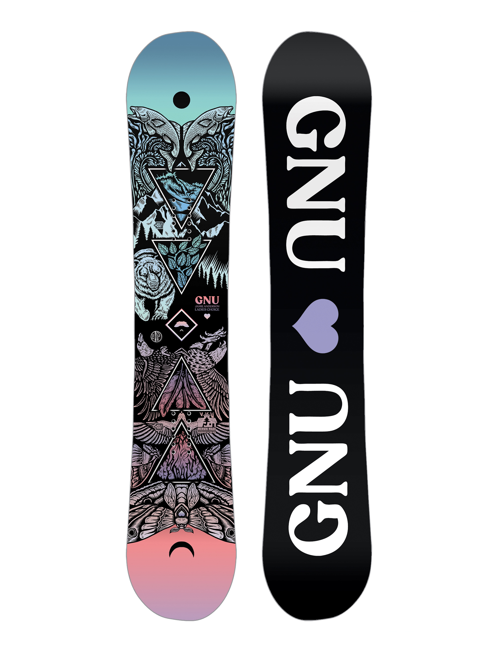 Dámska Snowboard Gnu Ladies Choice (black/white)