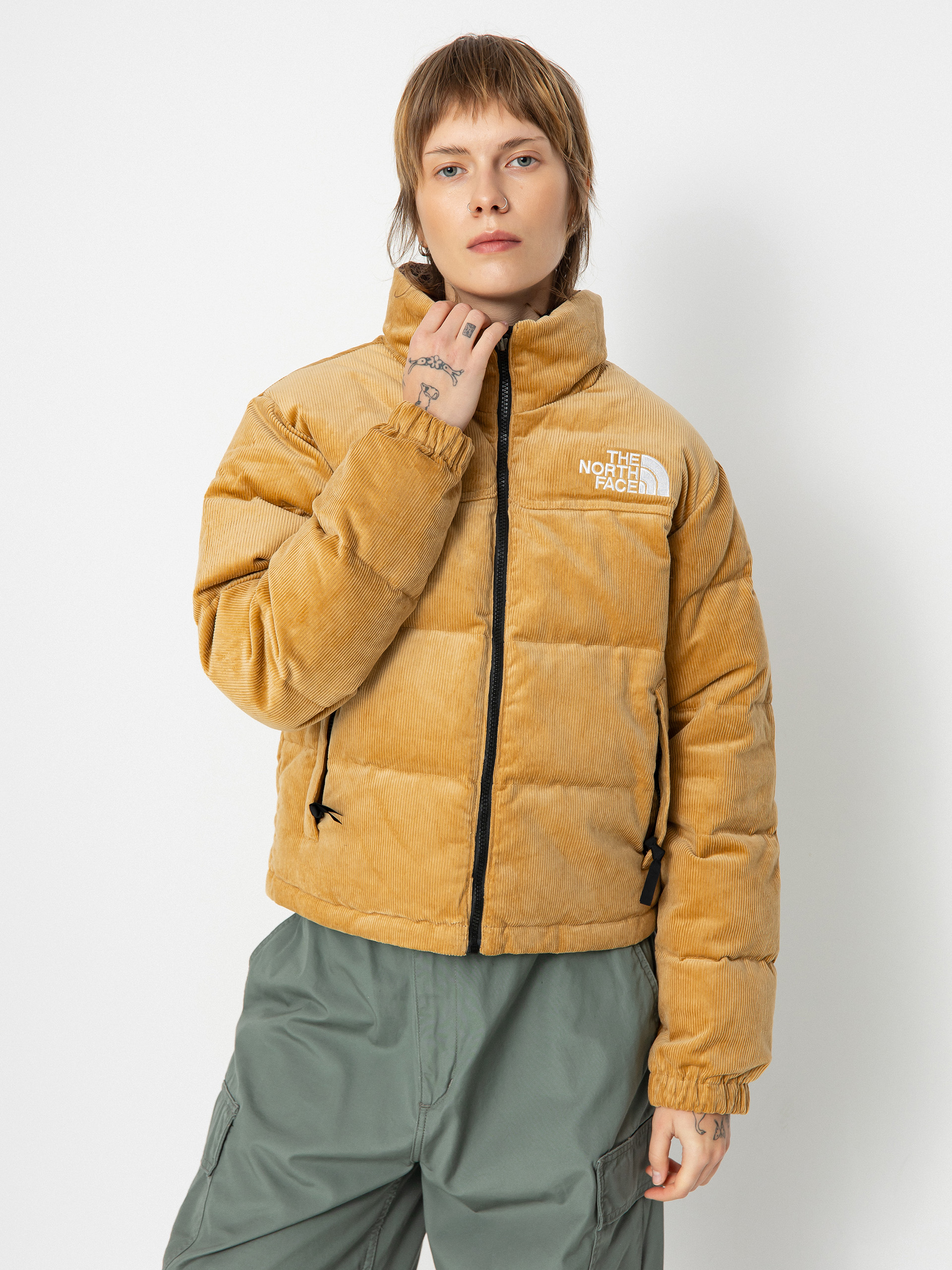 Bunda The North Face 92 Reversible Nuptse Wmn (almond butter/coalbrown)