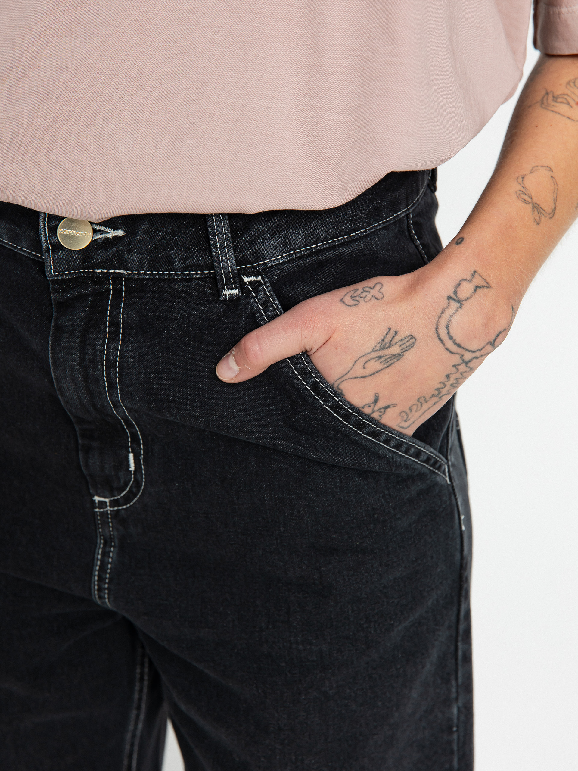 Nohavice Carhartt WIP Simple Wmn (black)