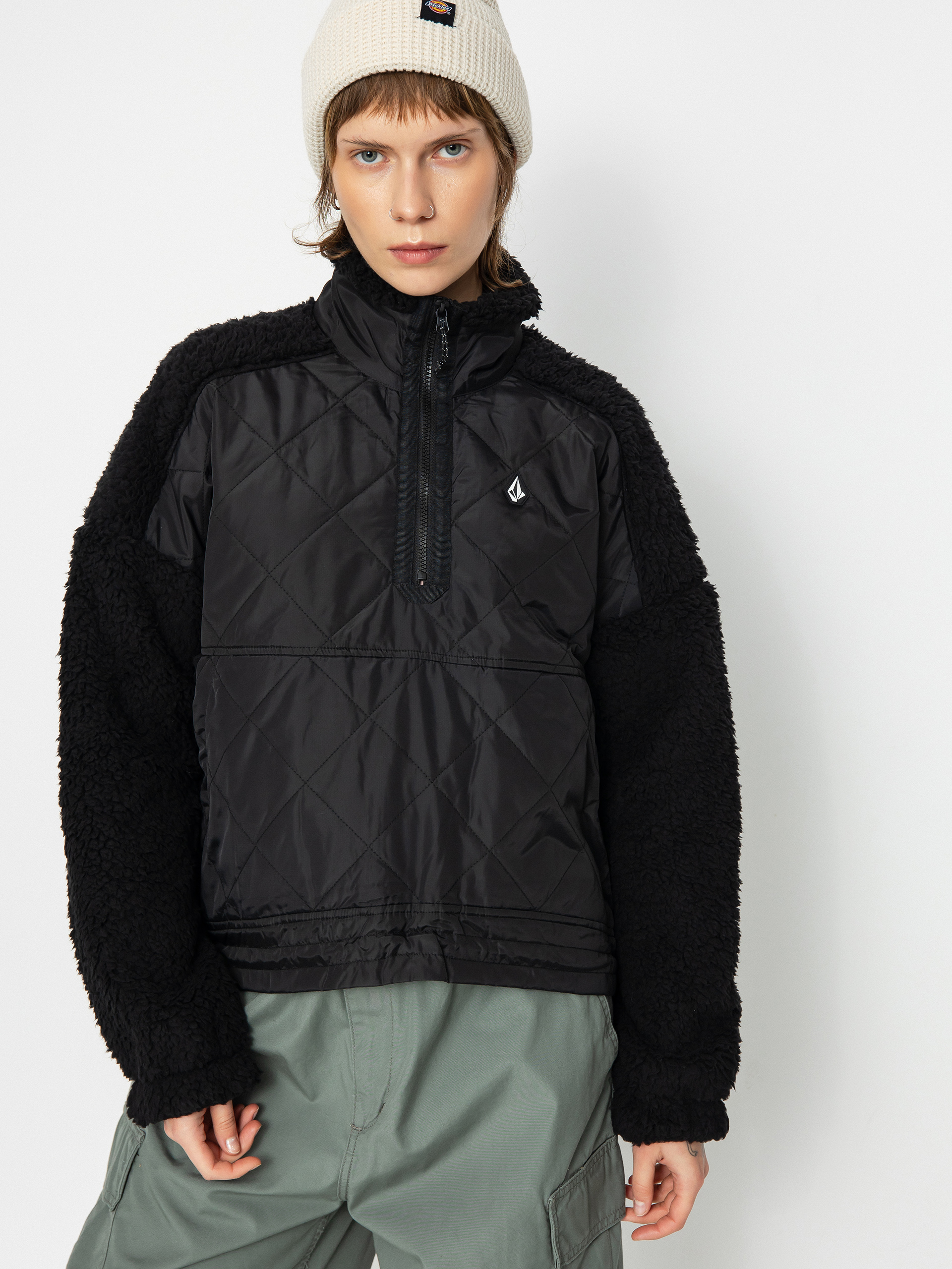 Bunda Volcom snowboardowa Ferron Pullover Wmn (black)