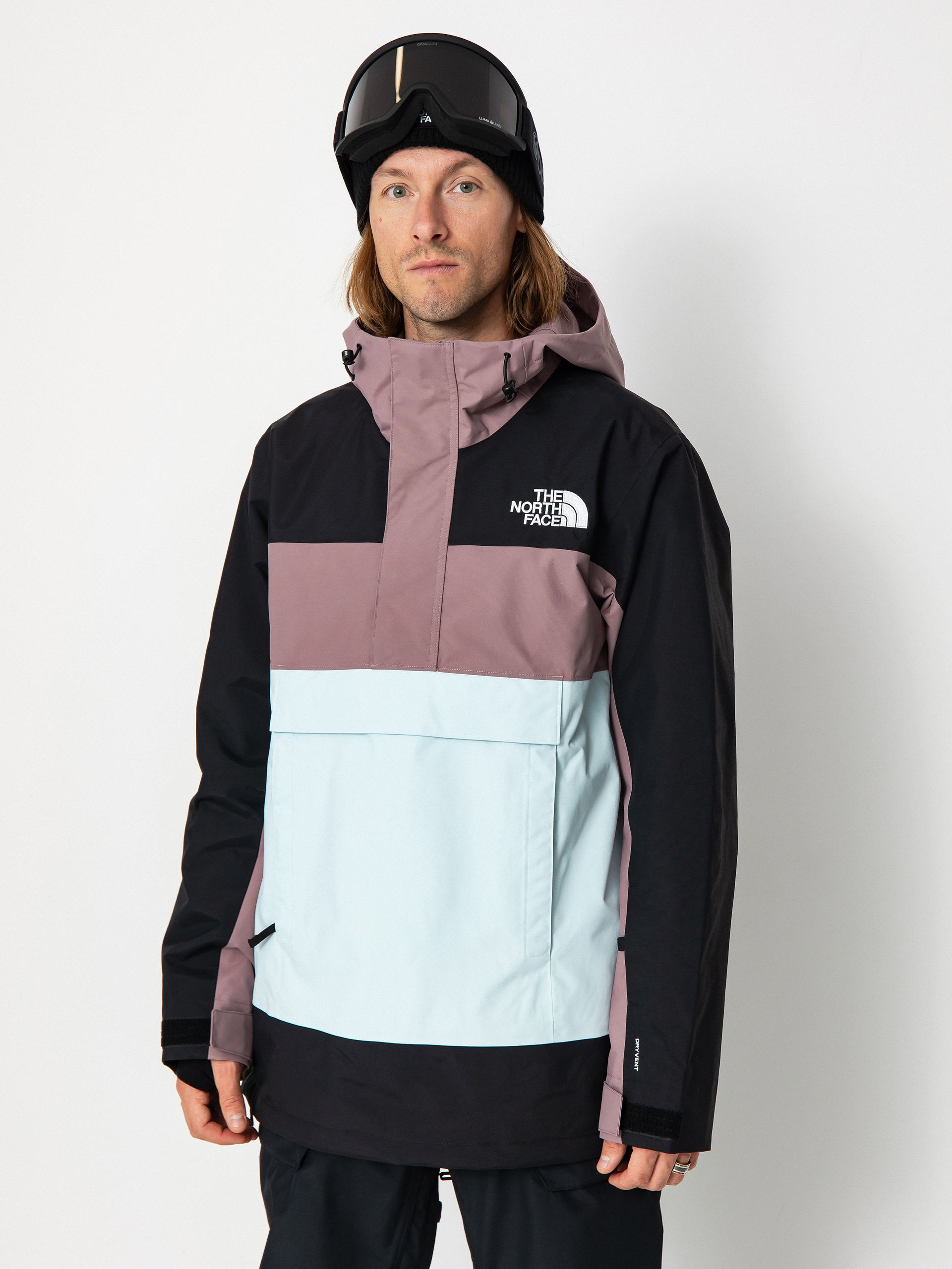 Pánska Snowboardová bunda The North Face Driftview Anorak (icecap blue/fawn grey)