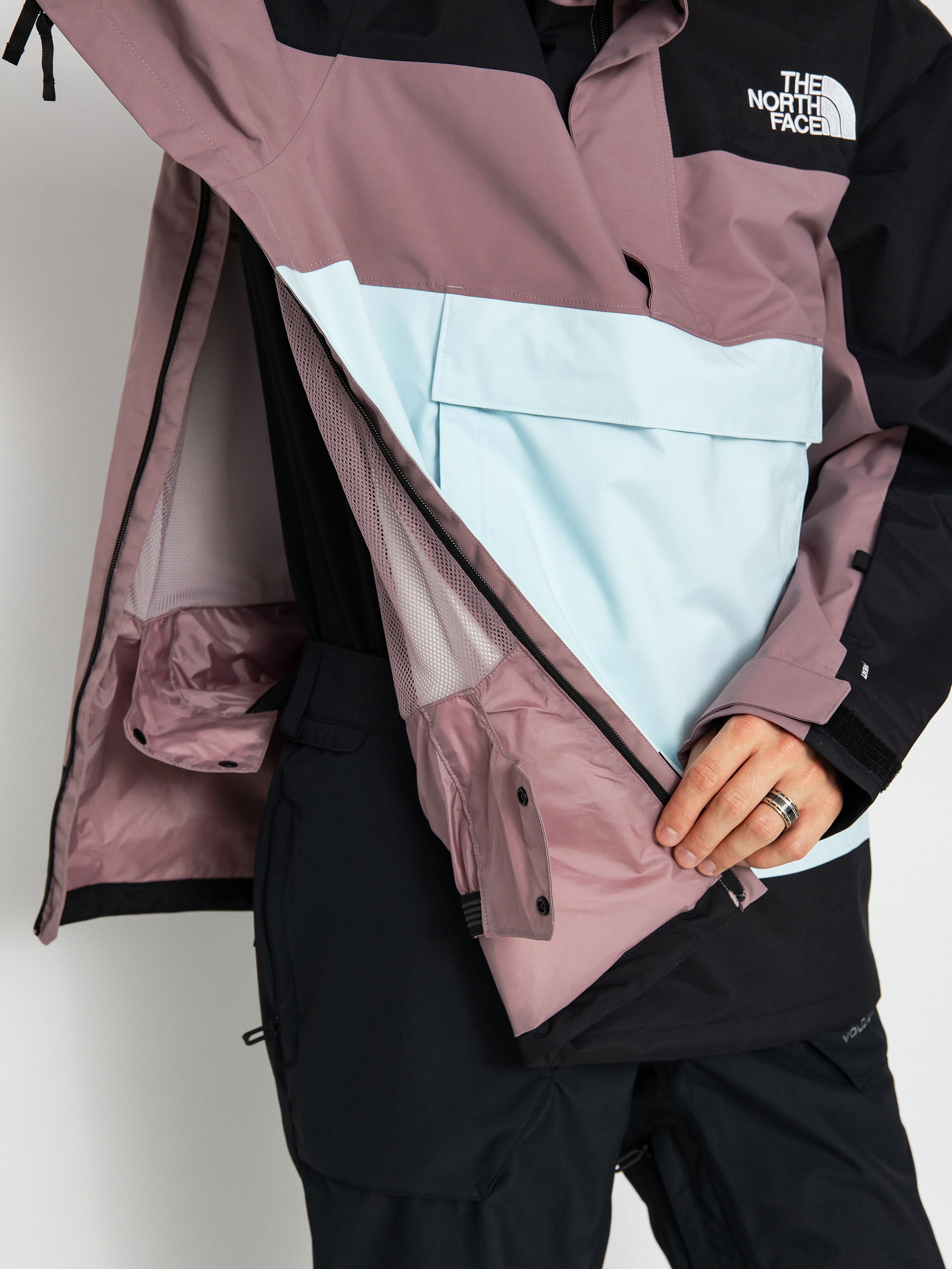 Pánska Snowboardová bunda The North Face Driftview Anorak (icecap blue/fawn grey)