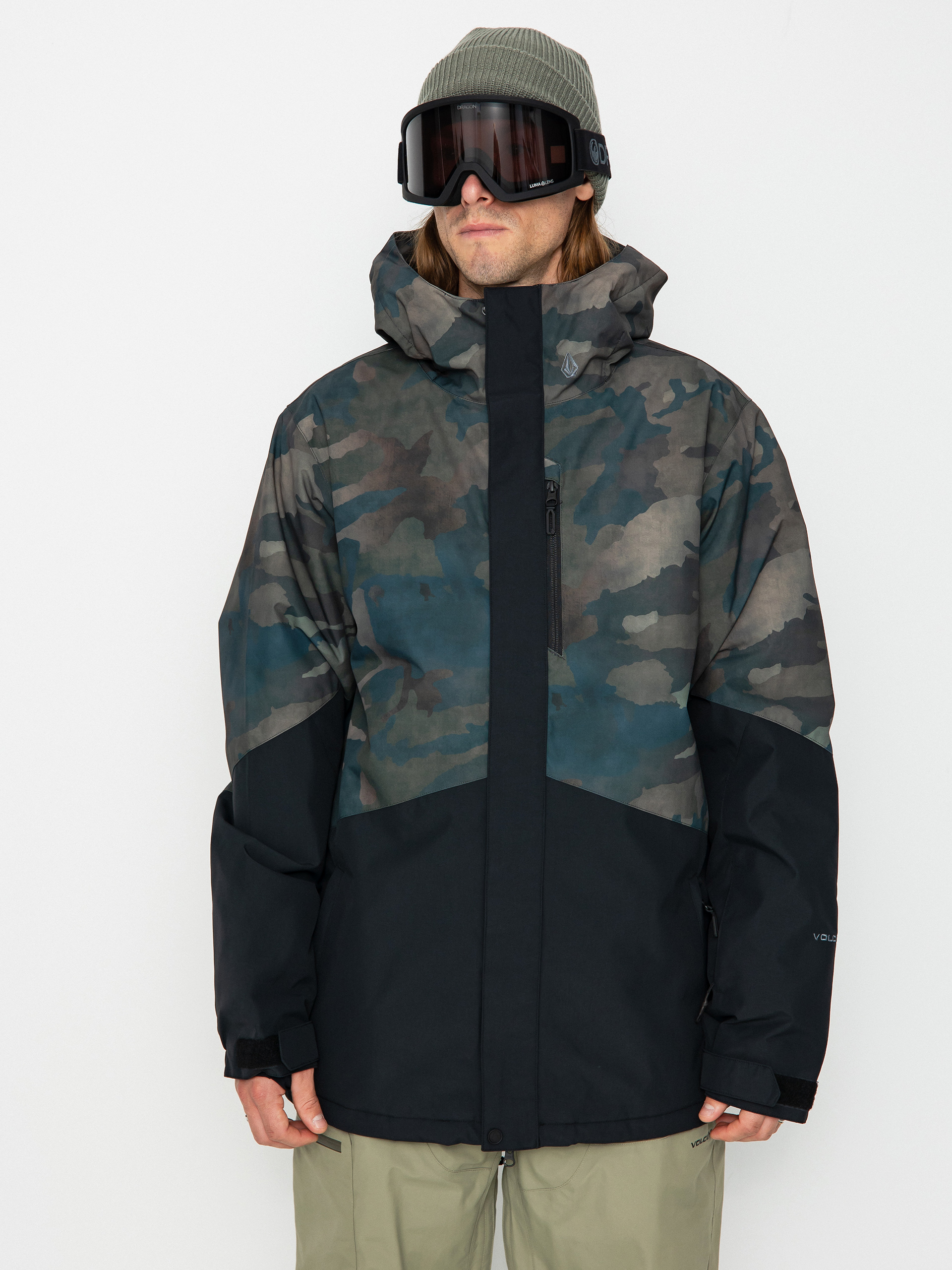 Pánska Snowboardová bunda Volcom Vcolp Ins (cloudwash camo)