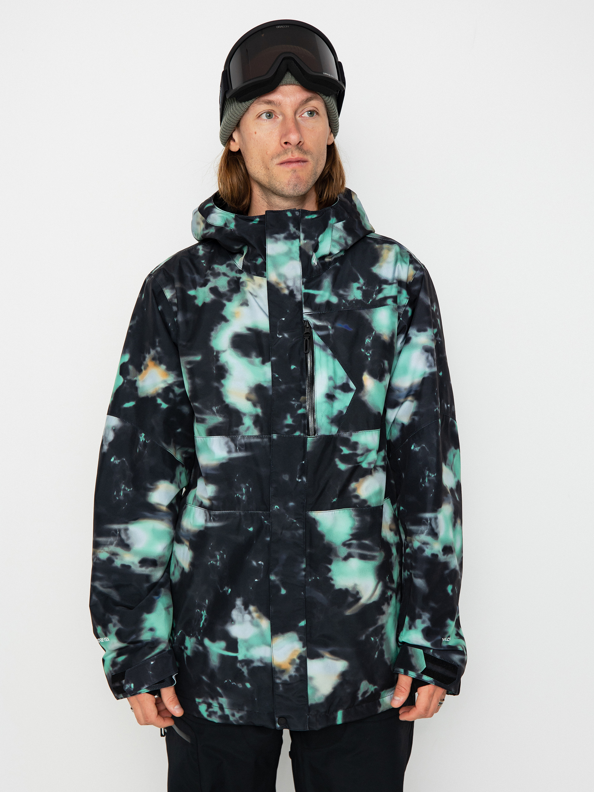 Pánska Snowboardová bunda Volcom L Gore Tex (spritz black)