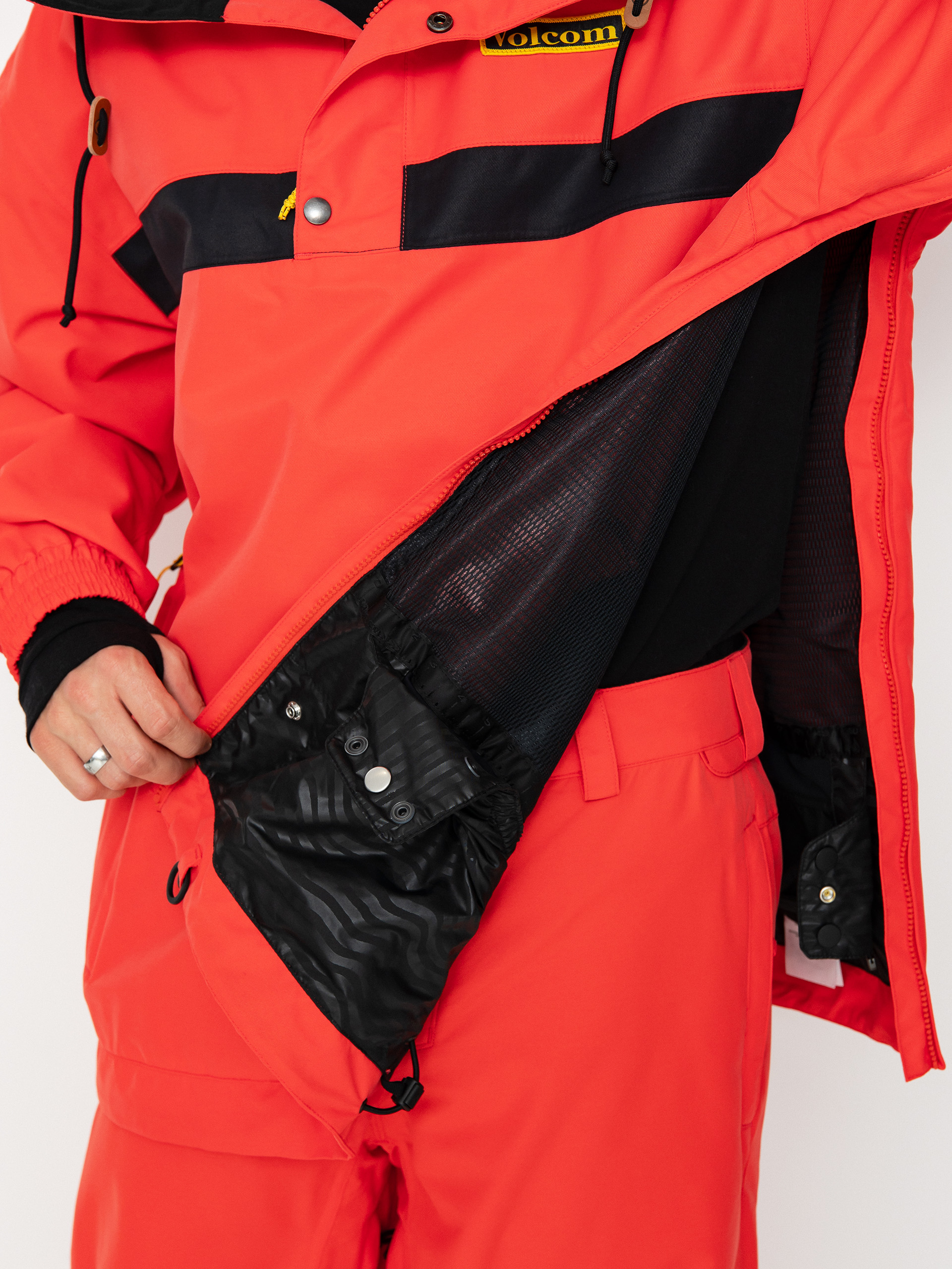 Pánska Snowboardová bunda Volcom Longo Pullover (orange)