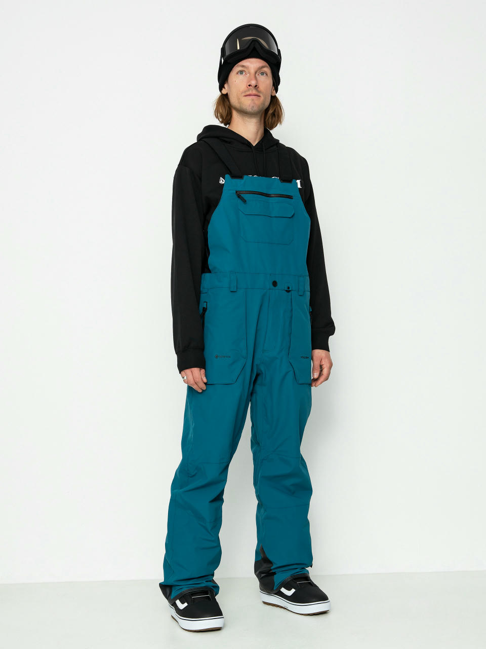 Pánske Snowboardové nohavice Volcom Rain Gore Tex Bib Overall (blue)