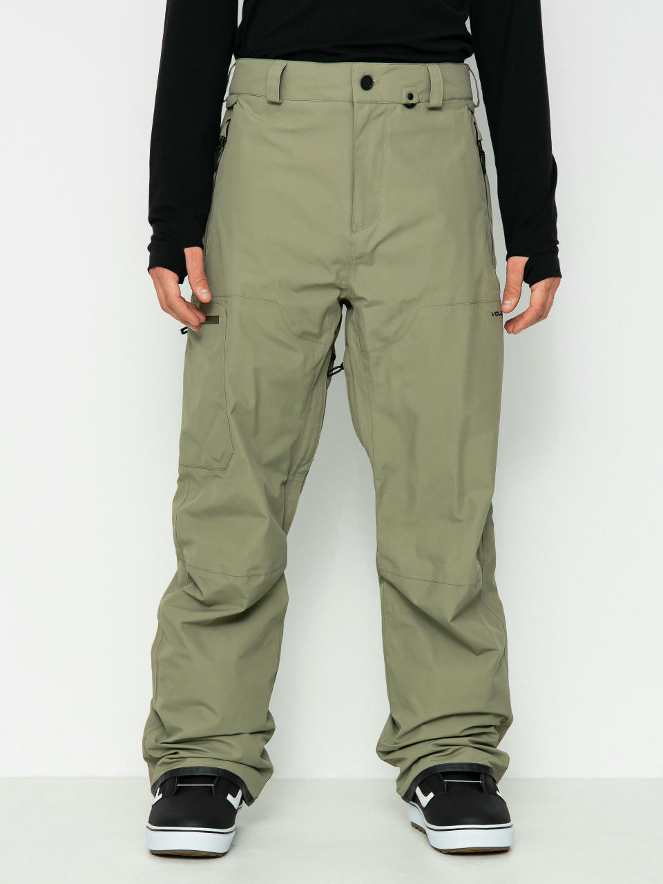 Pánske Snowboardové nohavice Volcom L Gore Tex (light military)