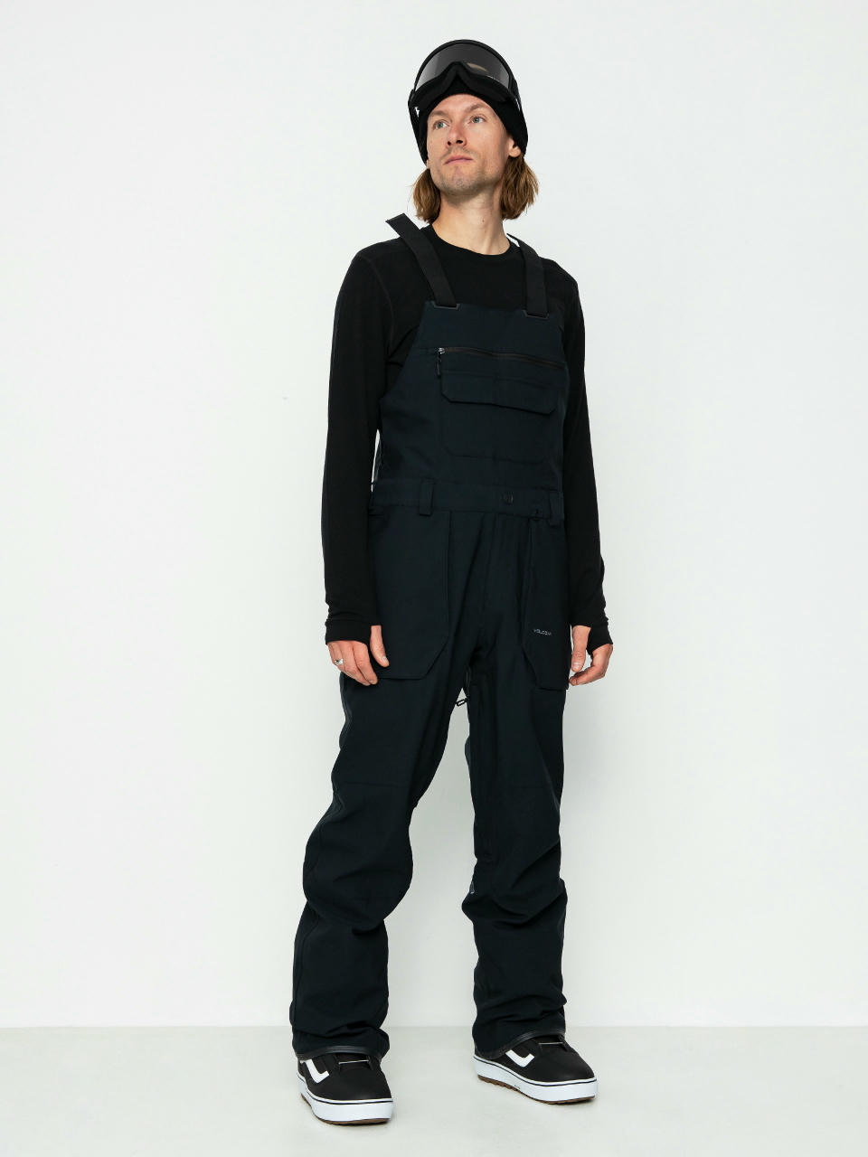 Pánske Snowboardové nohavice Volcom Roan Bib Overall (black)