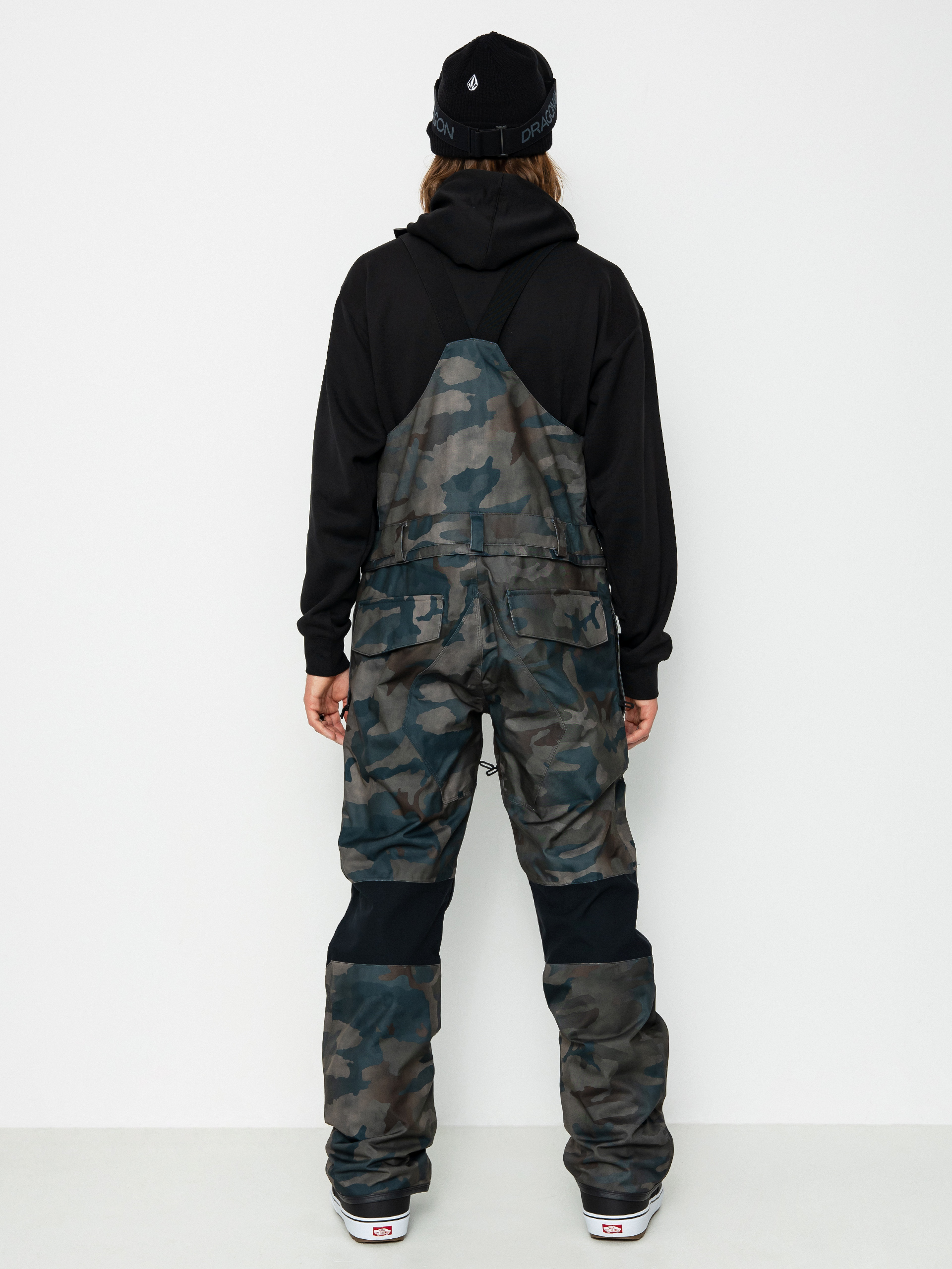Pánske Snowboardové nohavice Volcom Roan Bib Overall (cloudwash camo)
