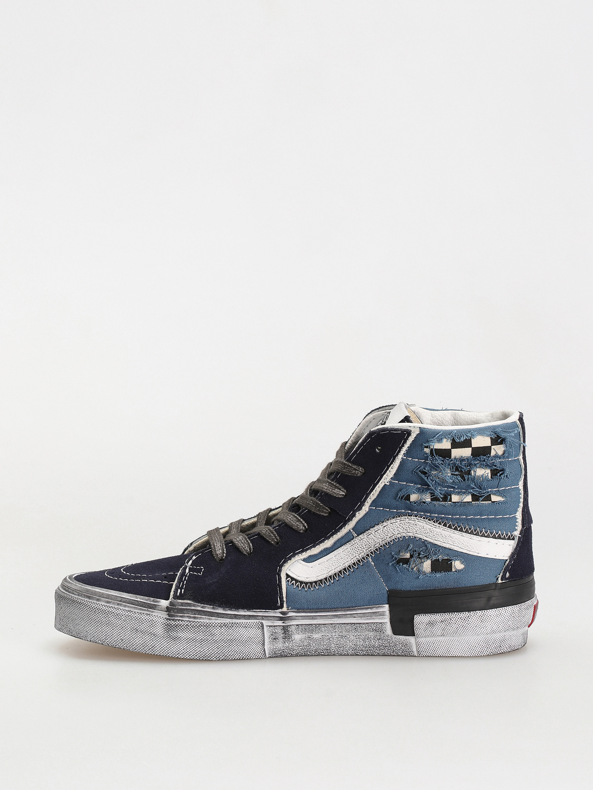 Topánky Vans Sk8 Hi Reconstruct (stressed check navy/stv navy)