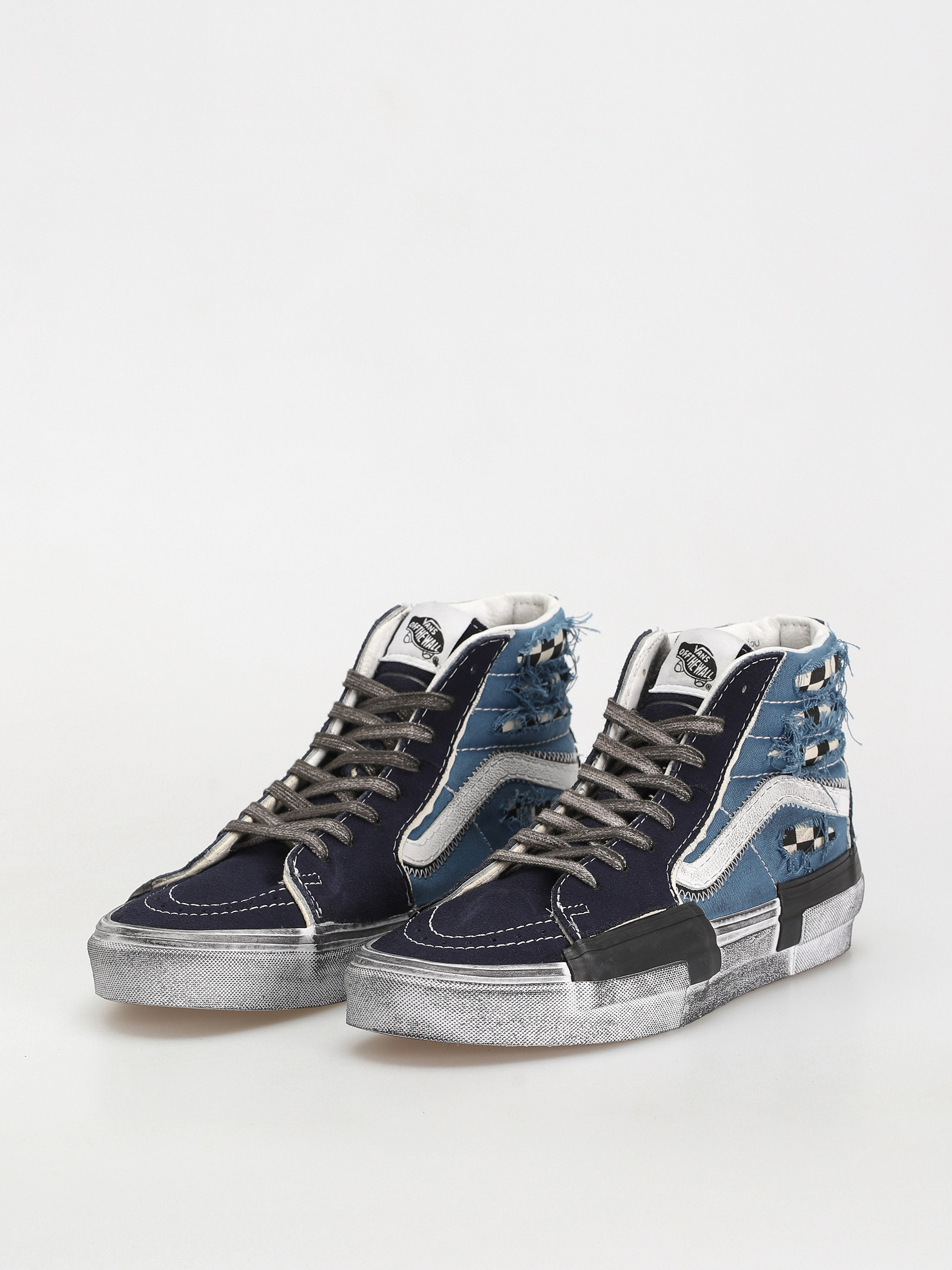 Topánky Vans Sk8 Hi Reconstruct (stressed check navy/stv navy)