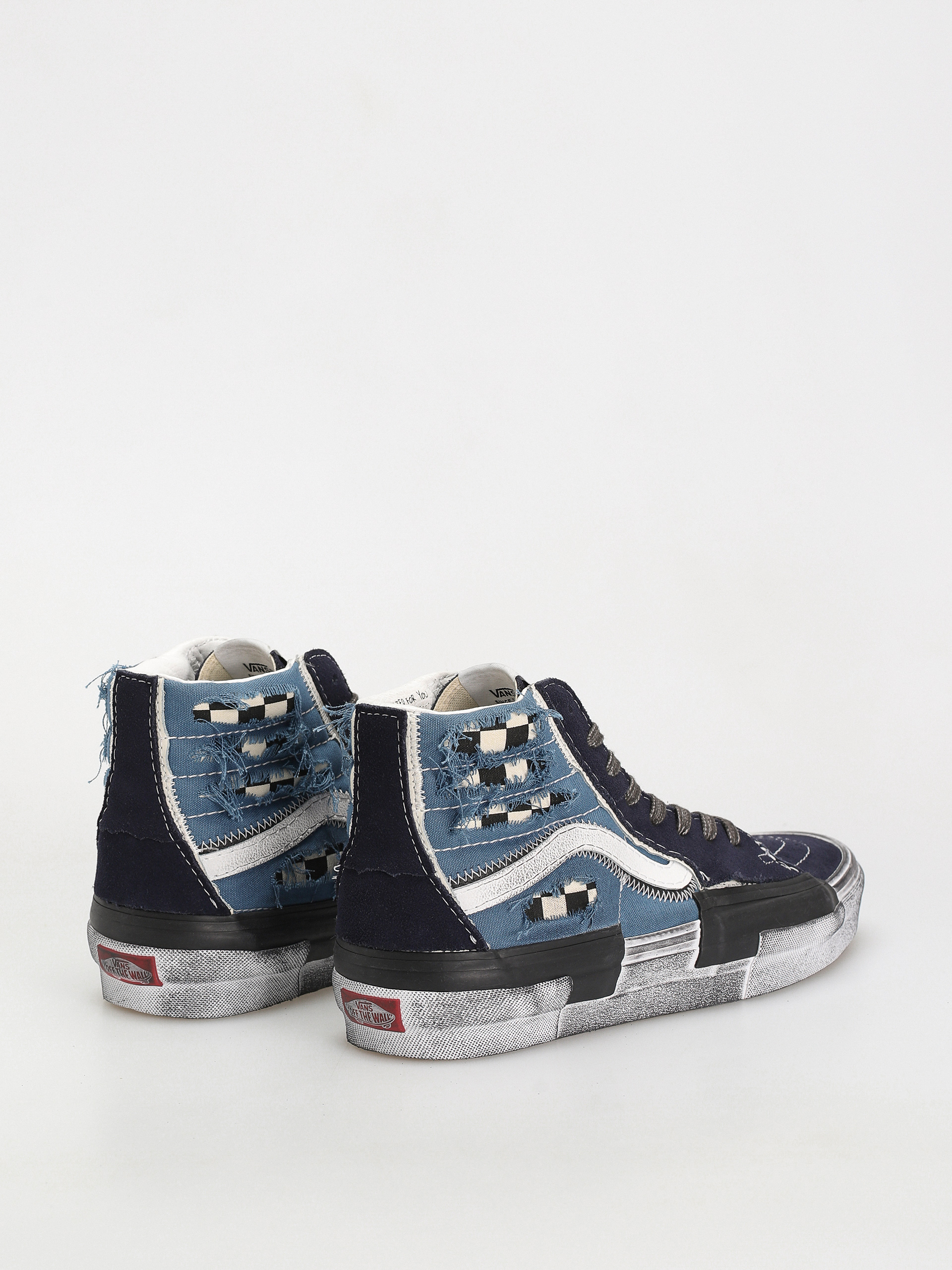 Topánky Vans Sk8 Hi Reconstruct (stressed check navy/stv navy)