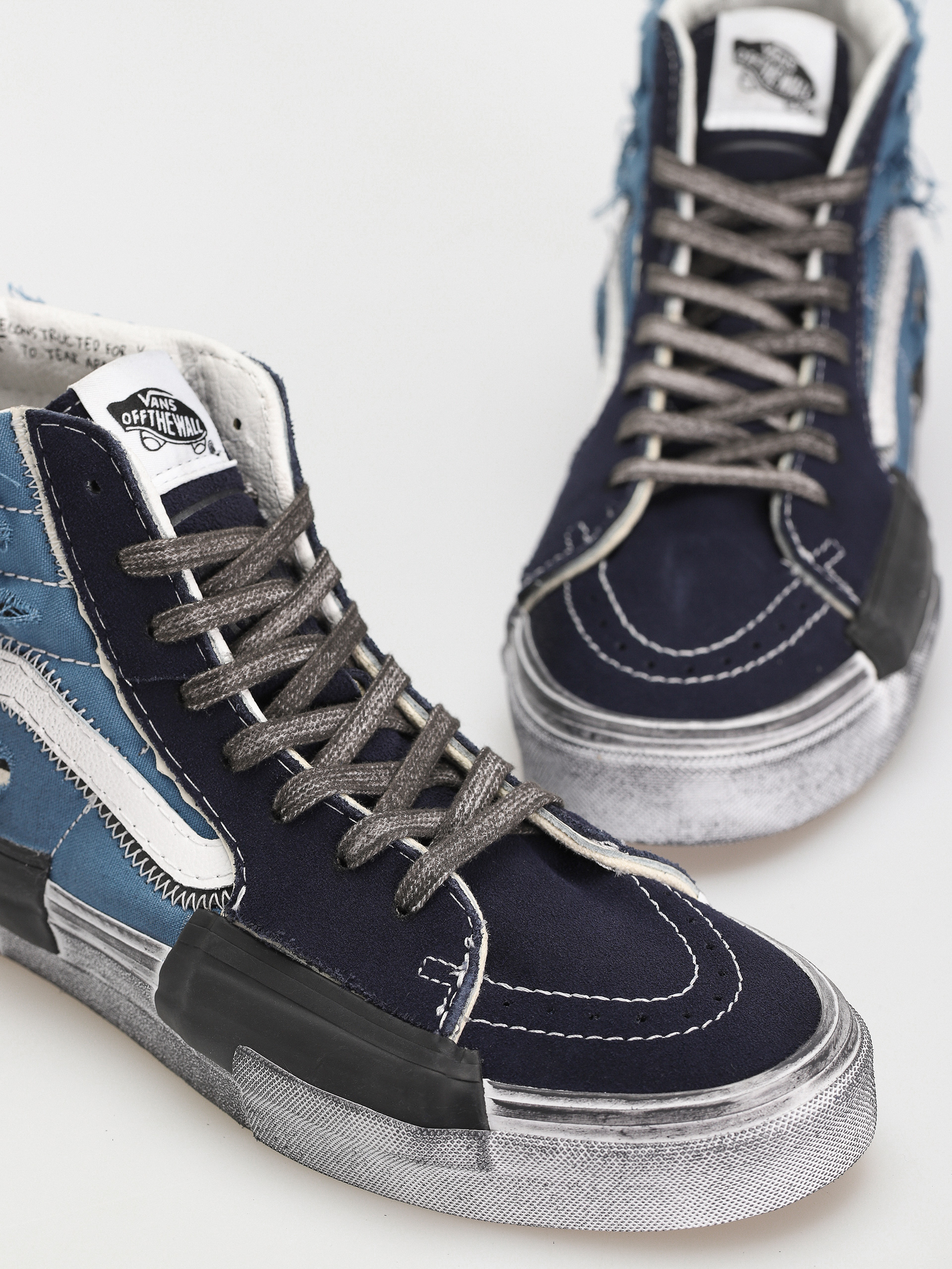 Topánky Vans Sk8 Hi Reconstruct (stressed check navy/stv navy)