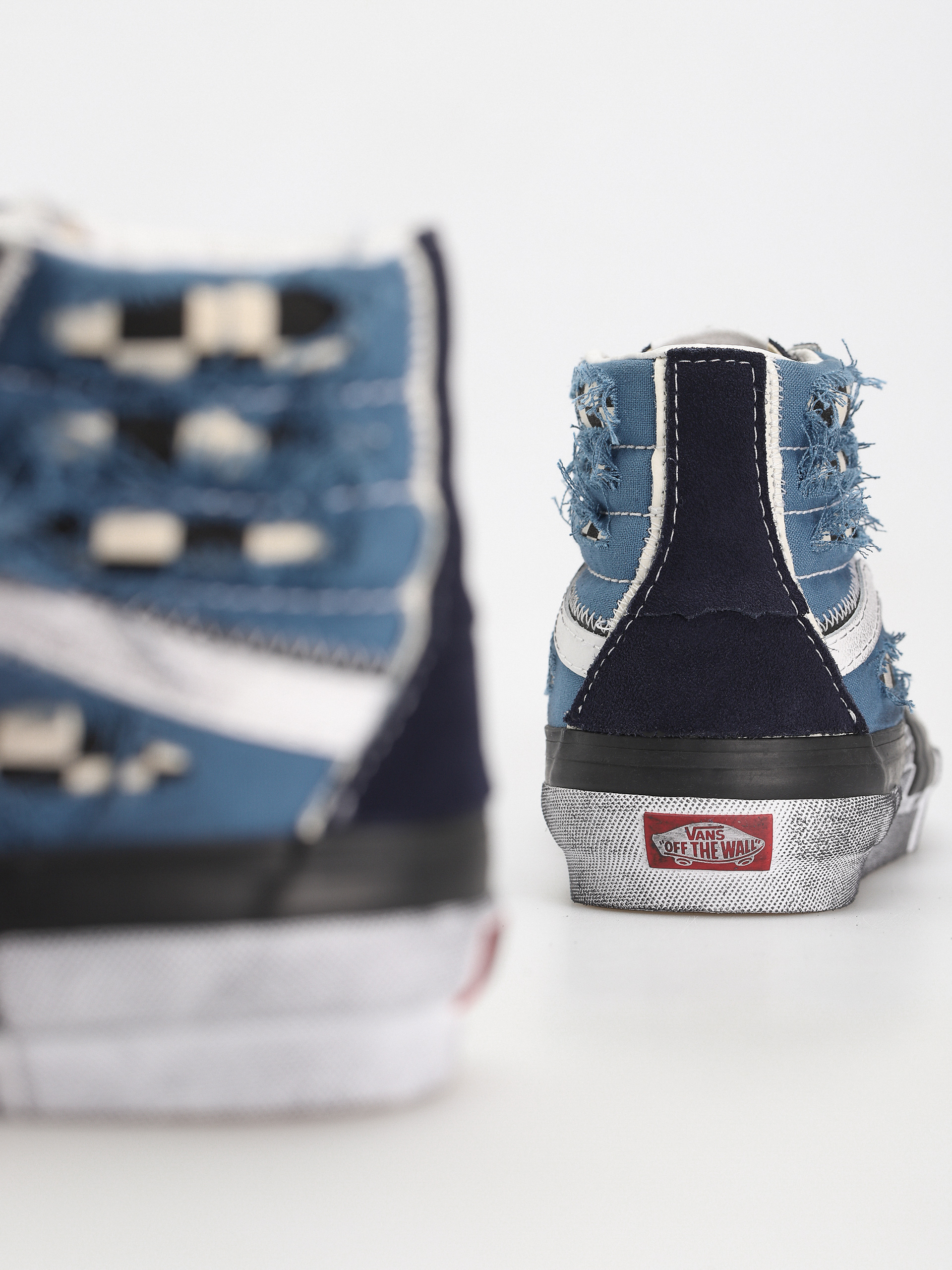Topánky Vans Sk8 Hi Reconstruct (stressed check navy/stv navy)