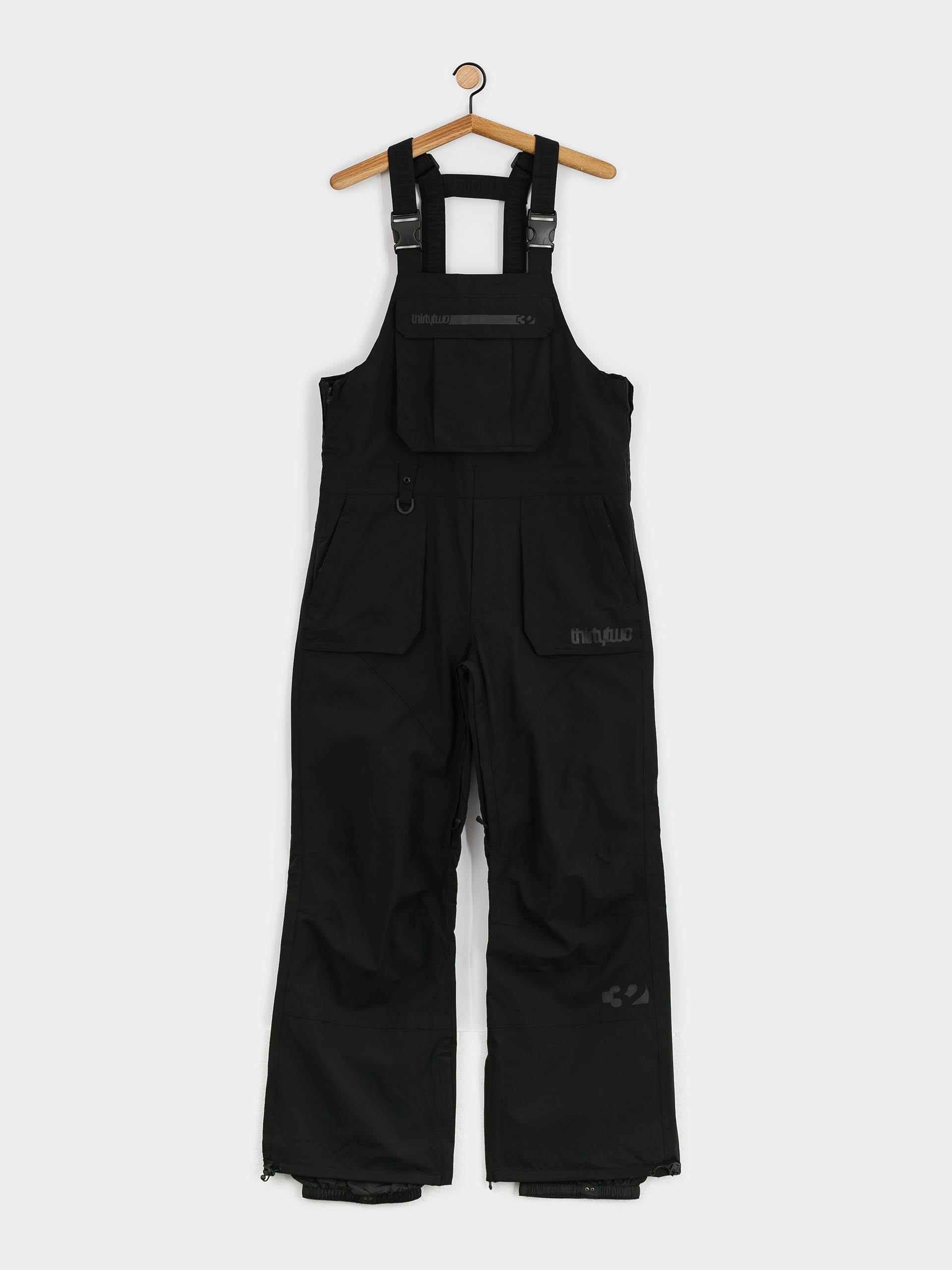 Pánske Snowboardové nohavice ThirtyTwo Basement Bib (black)