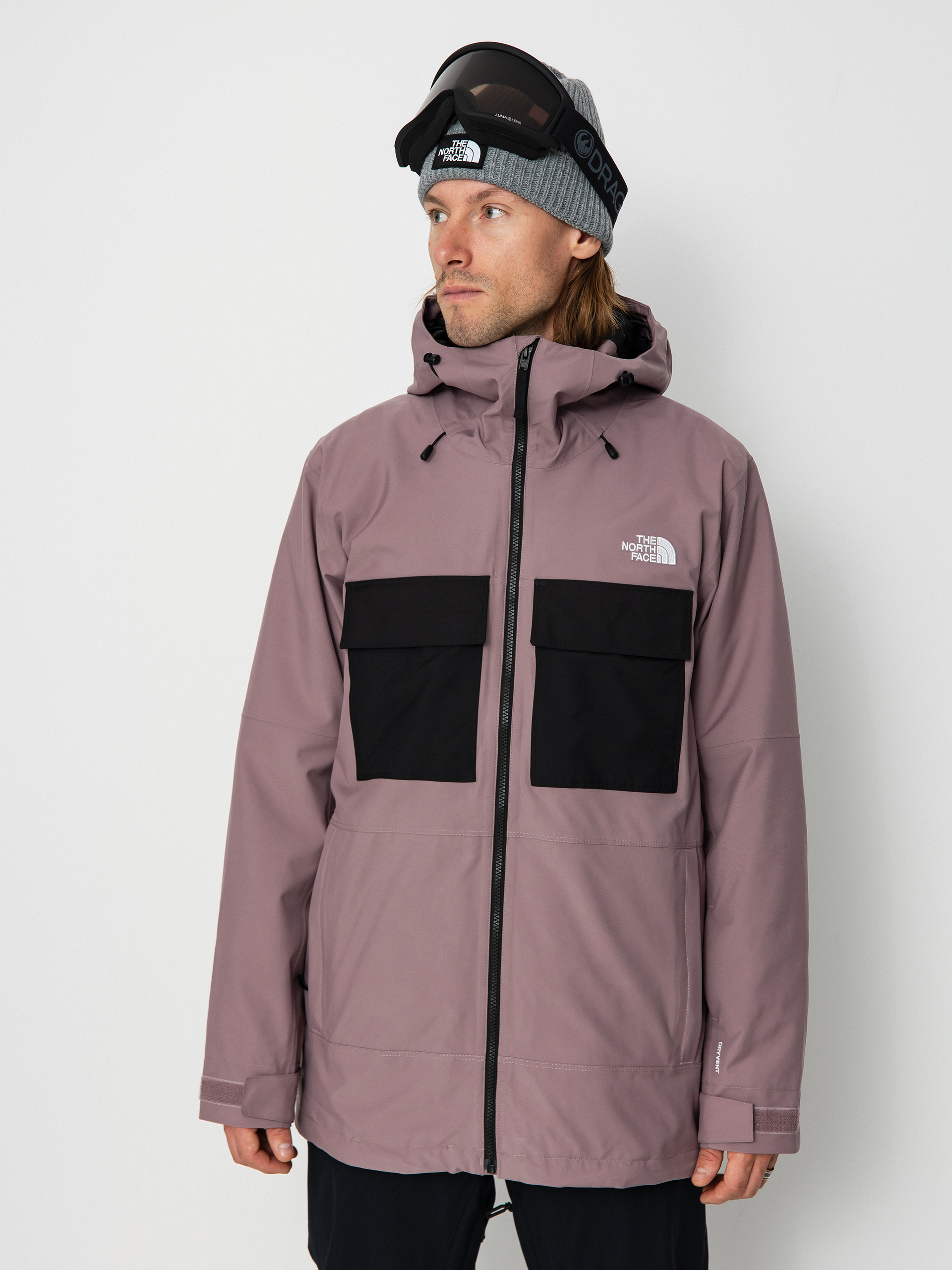 Pánska Snowboardová bunda The North Face Fourbarrel Triclimate (fawn grey/icecap blue)