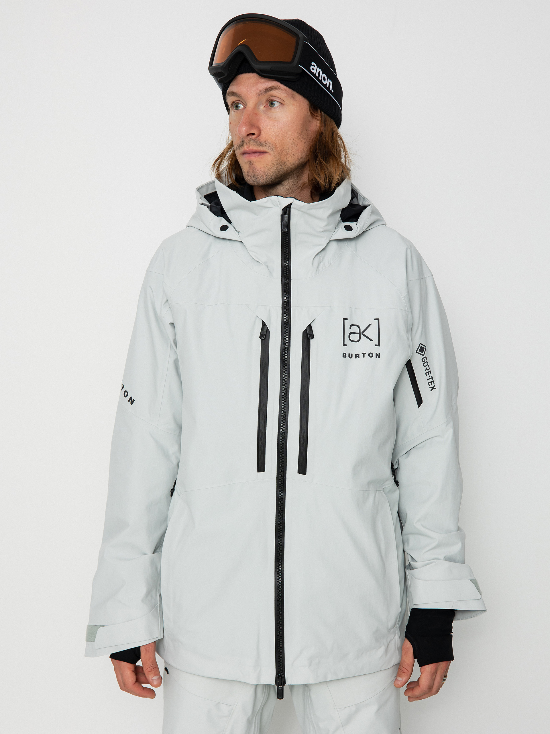 Pánska Snowboardová bunda Burton Ak Gore Tex Cyclic (gray cloud)