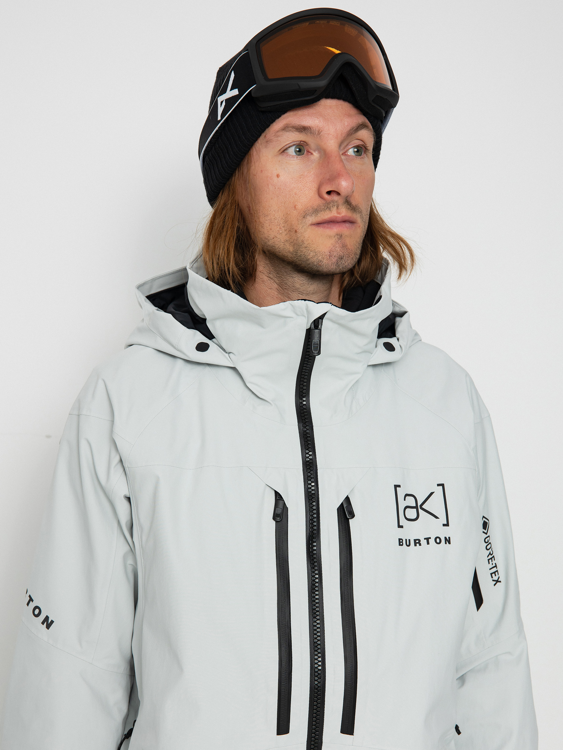 Pánska Snowboardová bunda Burton Ak Gore Tex Cyclic (gray cloud)