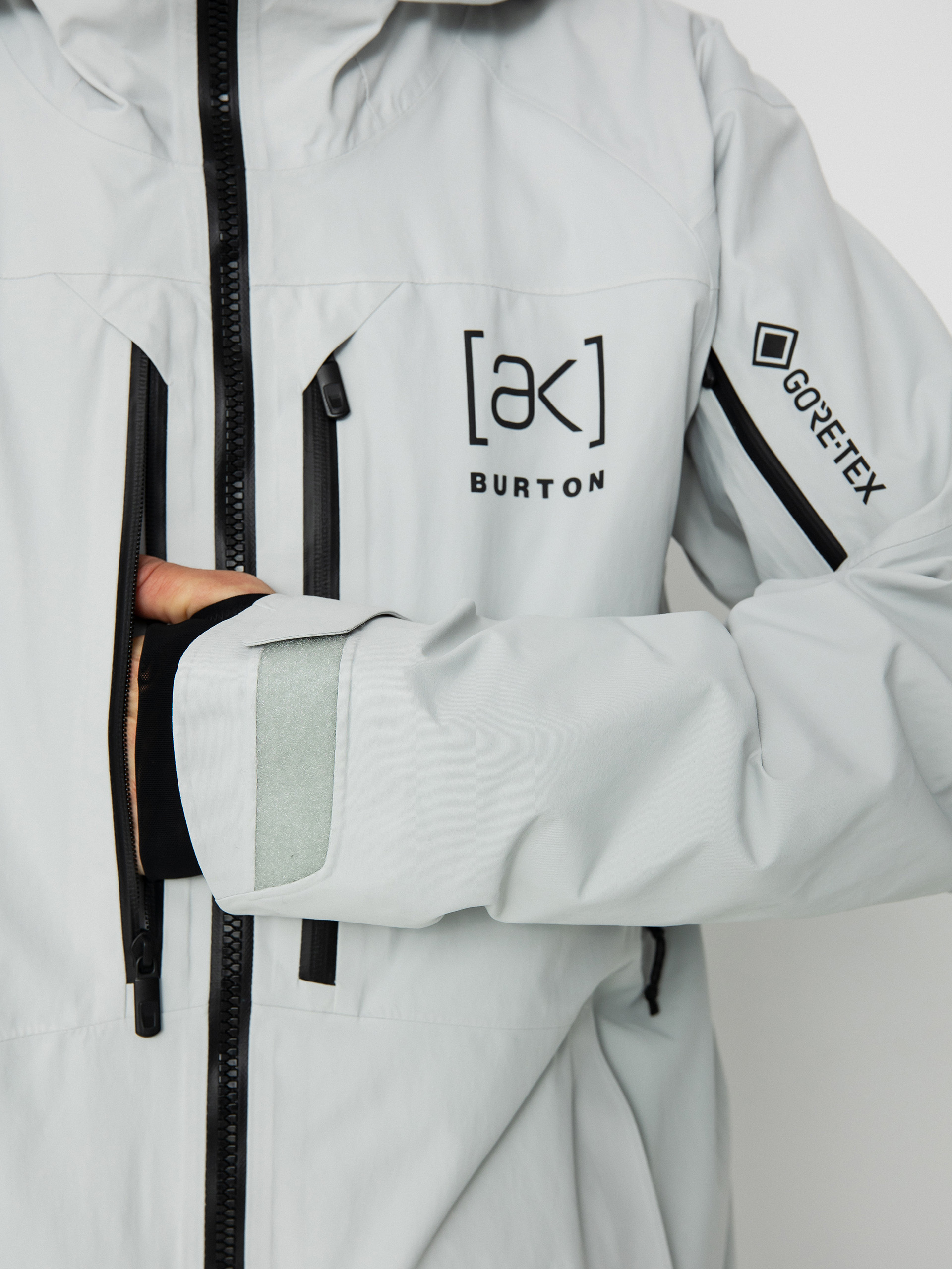 Pánska Snowboardová bunda Burton Ak Gore Tex Cyclic (gray cloud)