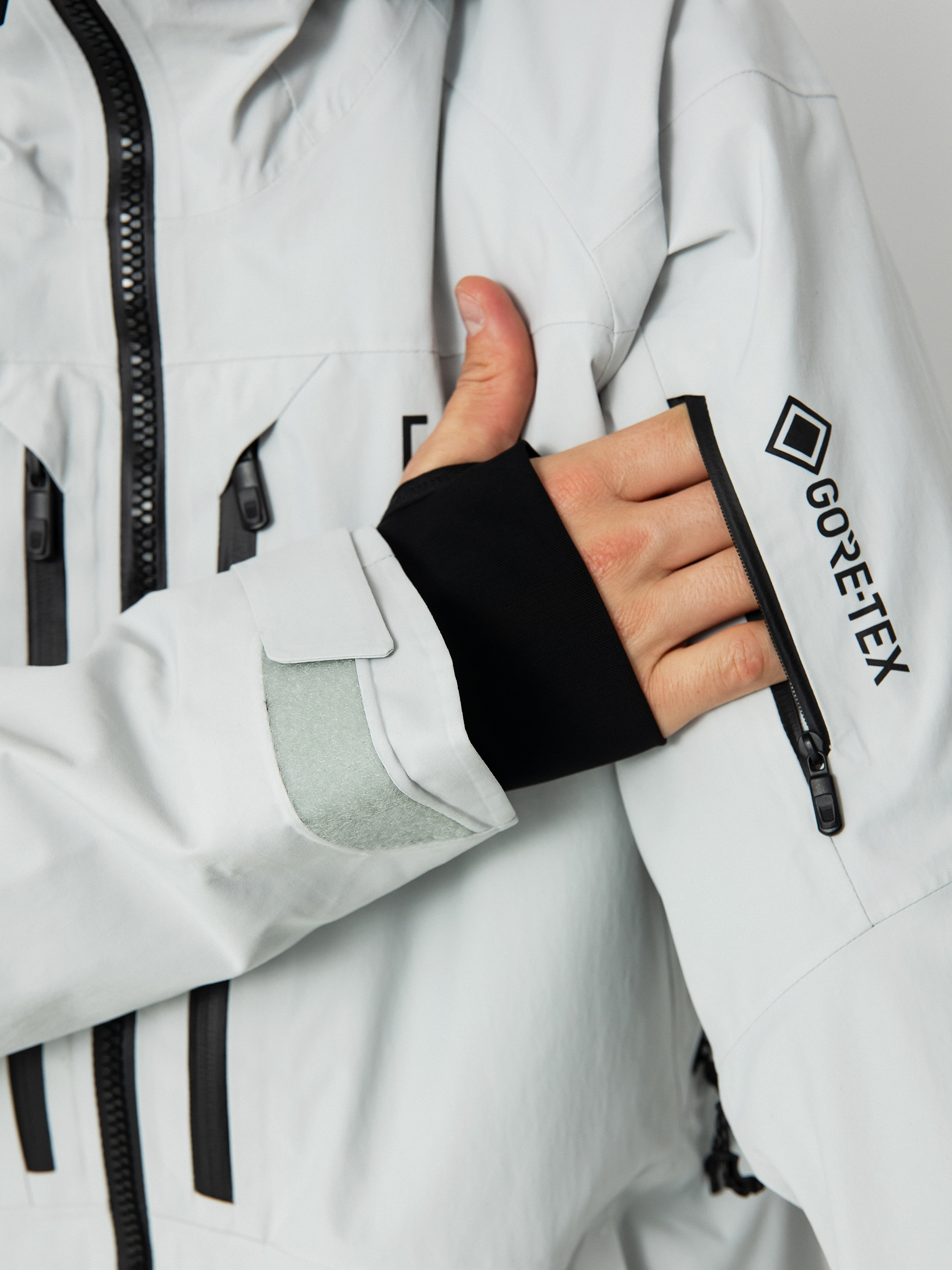 Pánska Snowboardová bunda Burton Ak Gore Tex Cyclic (gray cloud)