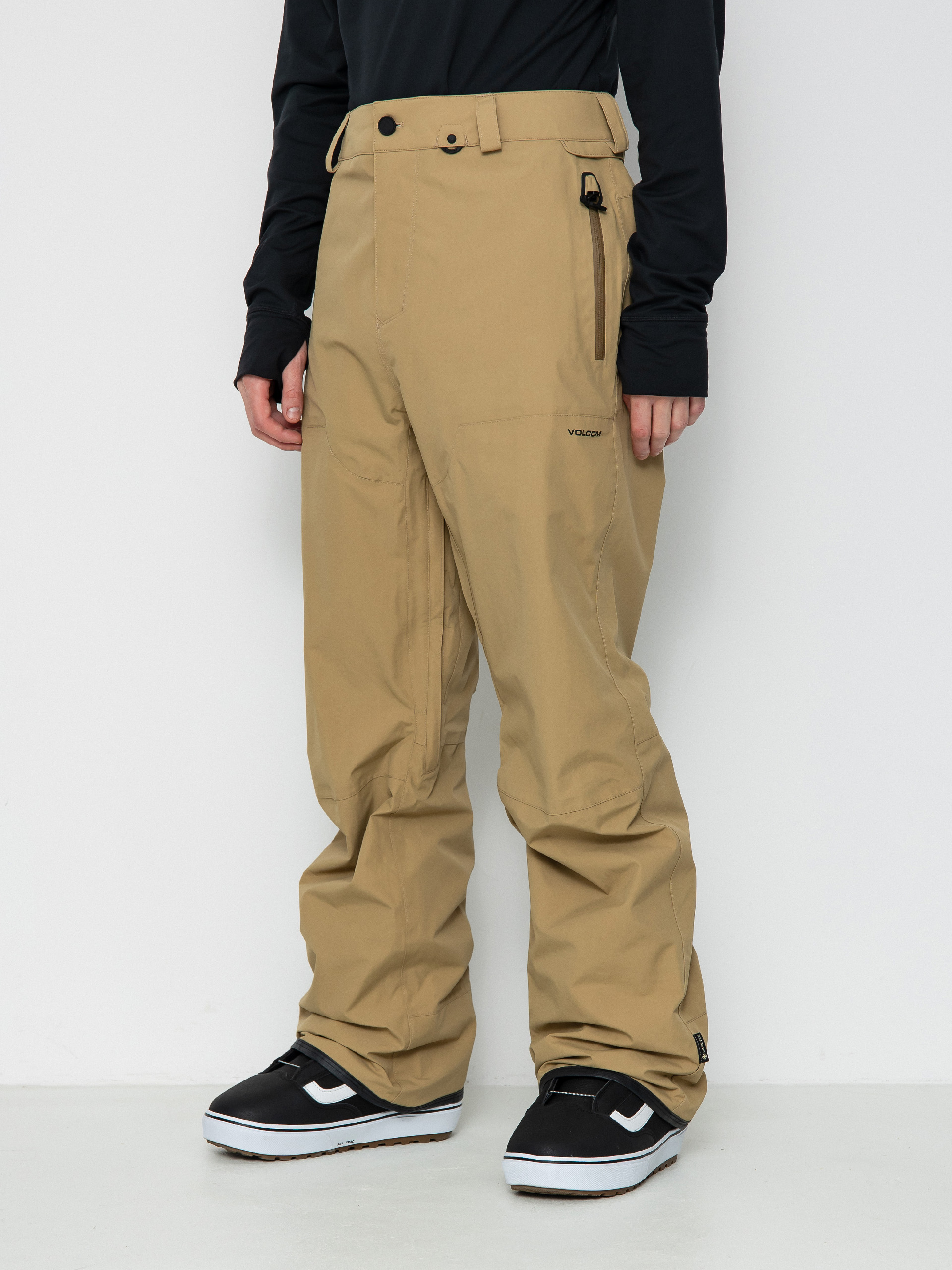 Pánske Snowboardové nohavice Volcom L Gore Tex (dark khaki)