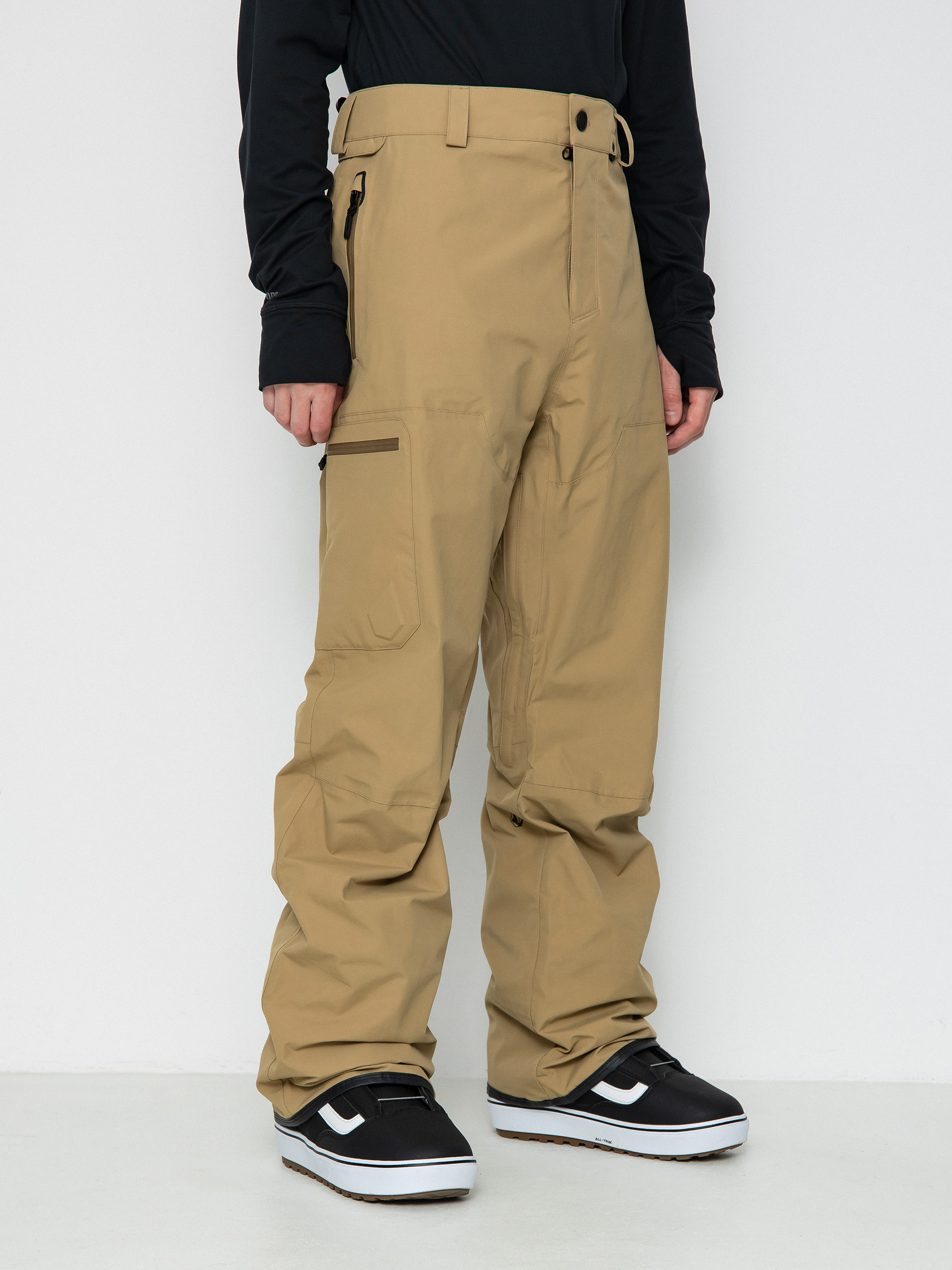 Pánske Snowboardové nohavice Volcom L Gore Tex (dark khaki)