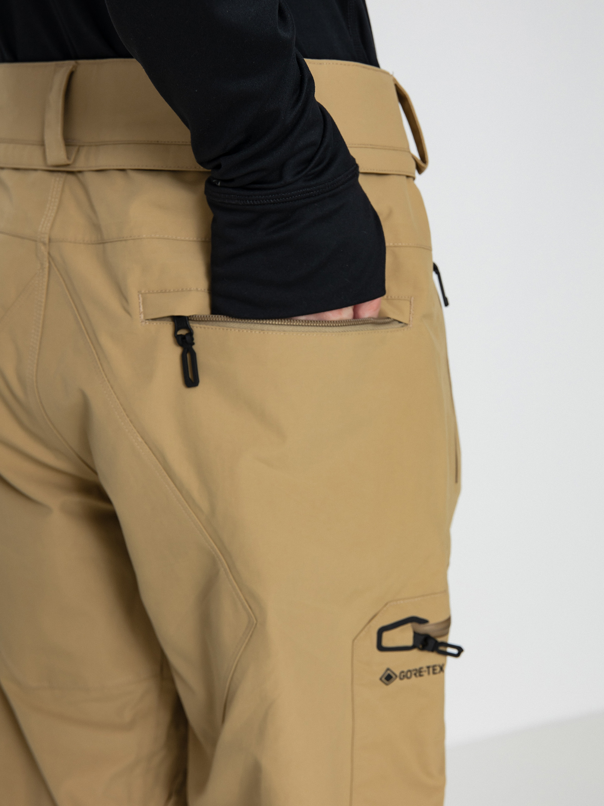 Pánske Snowboardové nohavice Volcom L Gore Tex (dark khaki)