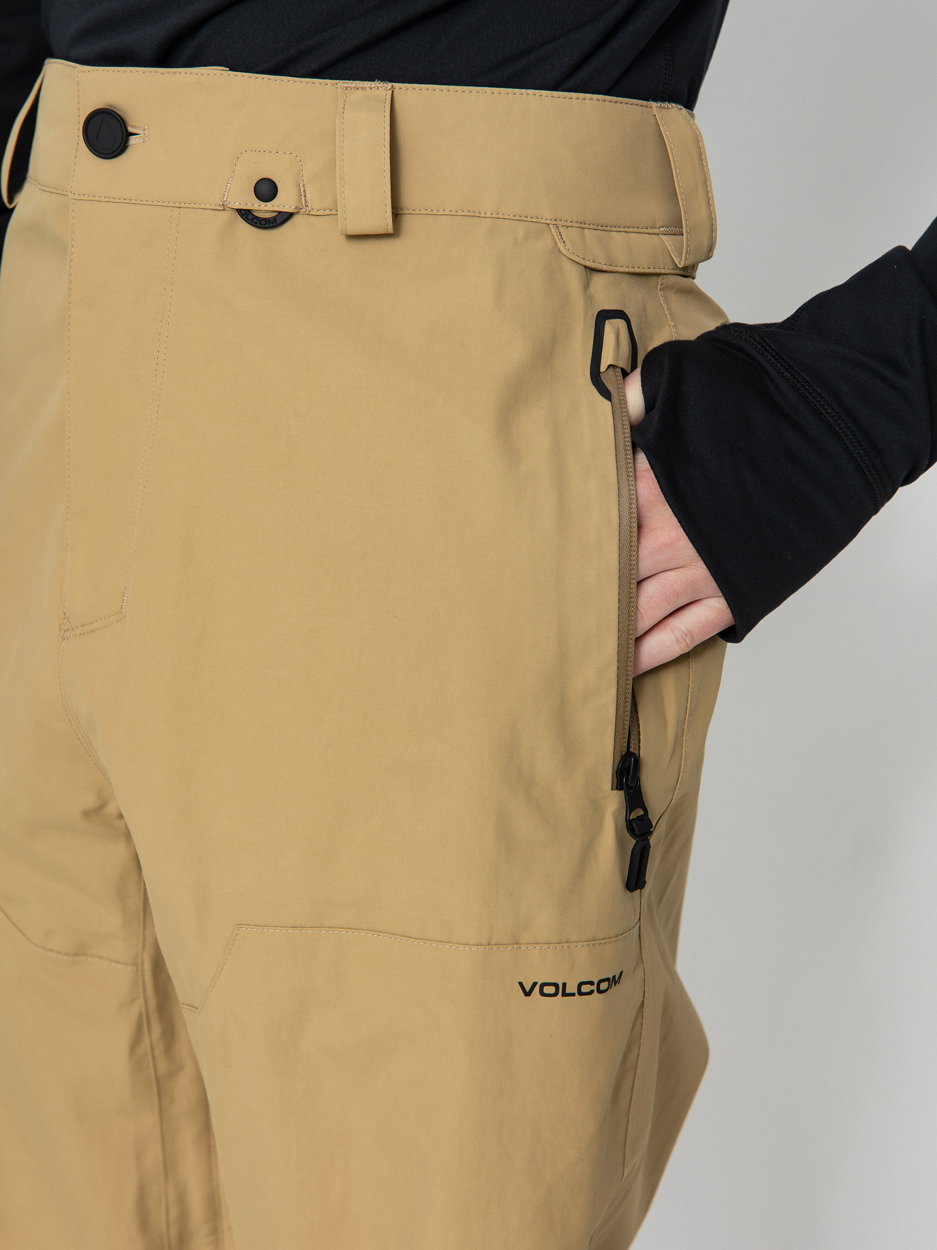 Pánske Snowboardové nohavice Volcom L Gore Tex (dark khaki)