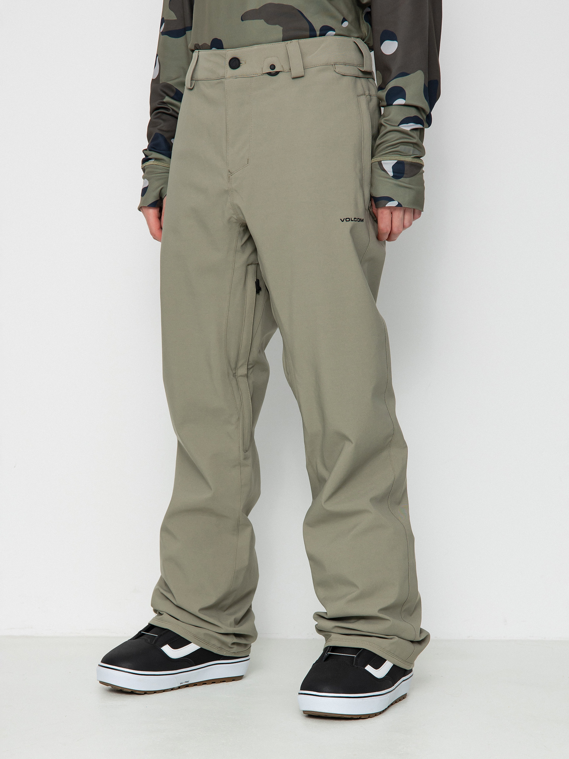 Snowboardovu00e9 nohavice Volcom Freakin Snow Chino (light military)